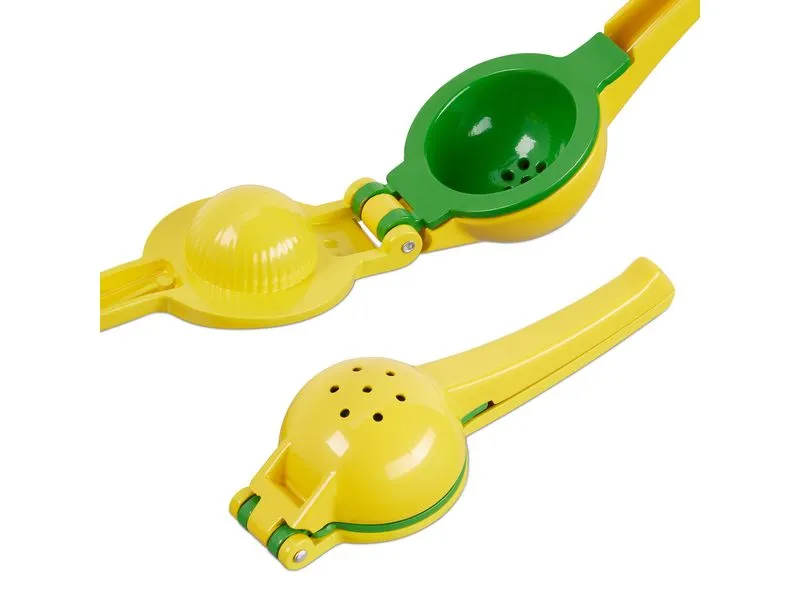 relaxdays Zitruspresse manuell 2 in 1 Gelb relaxdays Zitruspresse manuell 2 in 1 Gelb