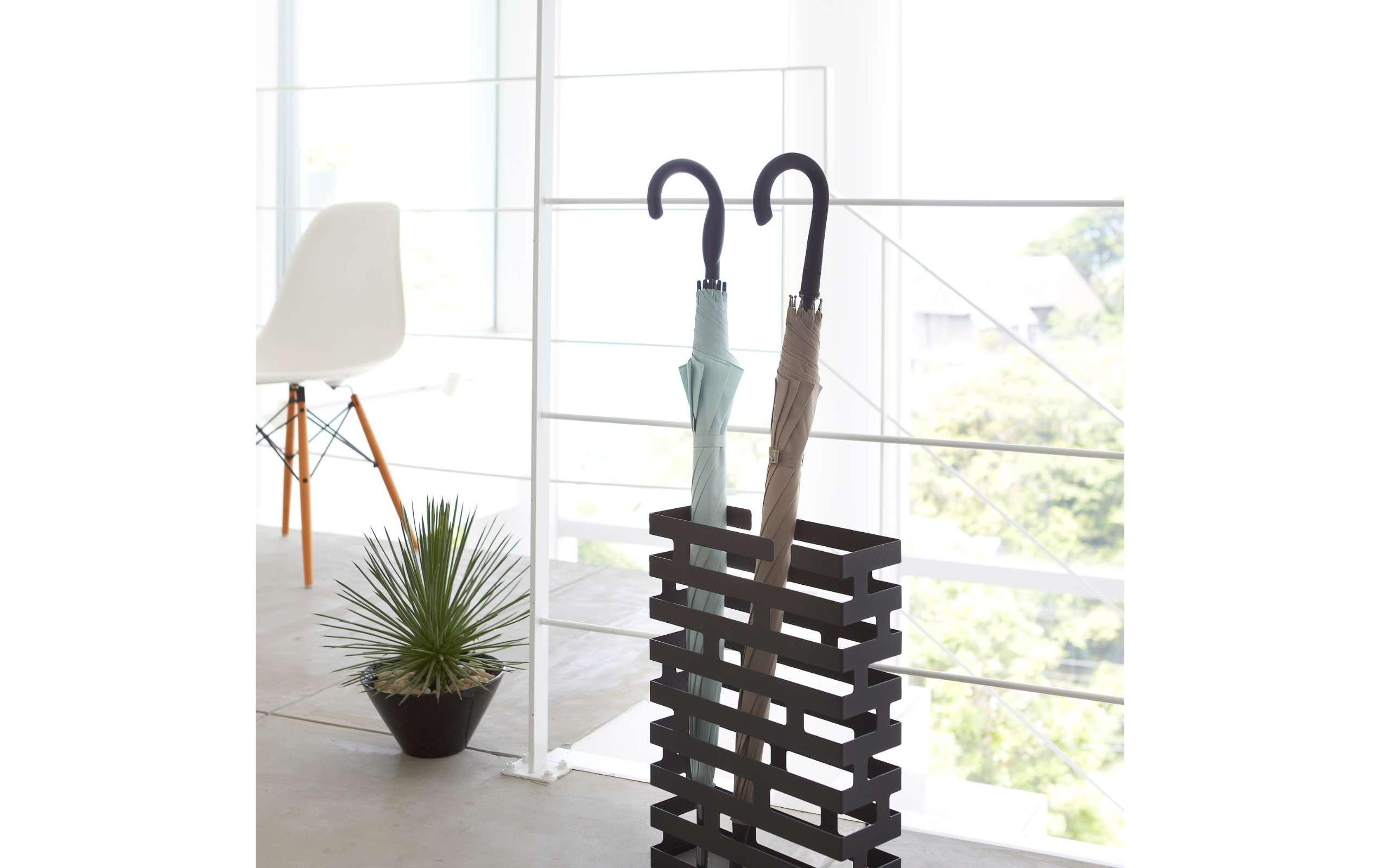 Yamazaki Schirmständer Brick Wide Schwarz