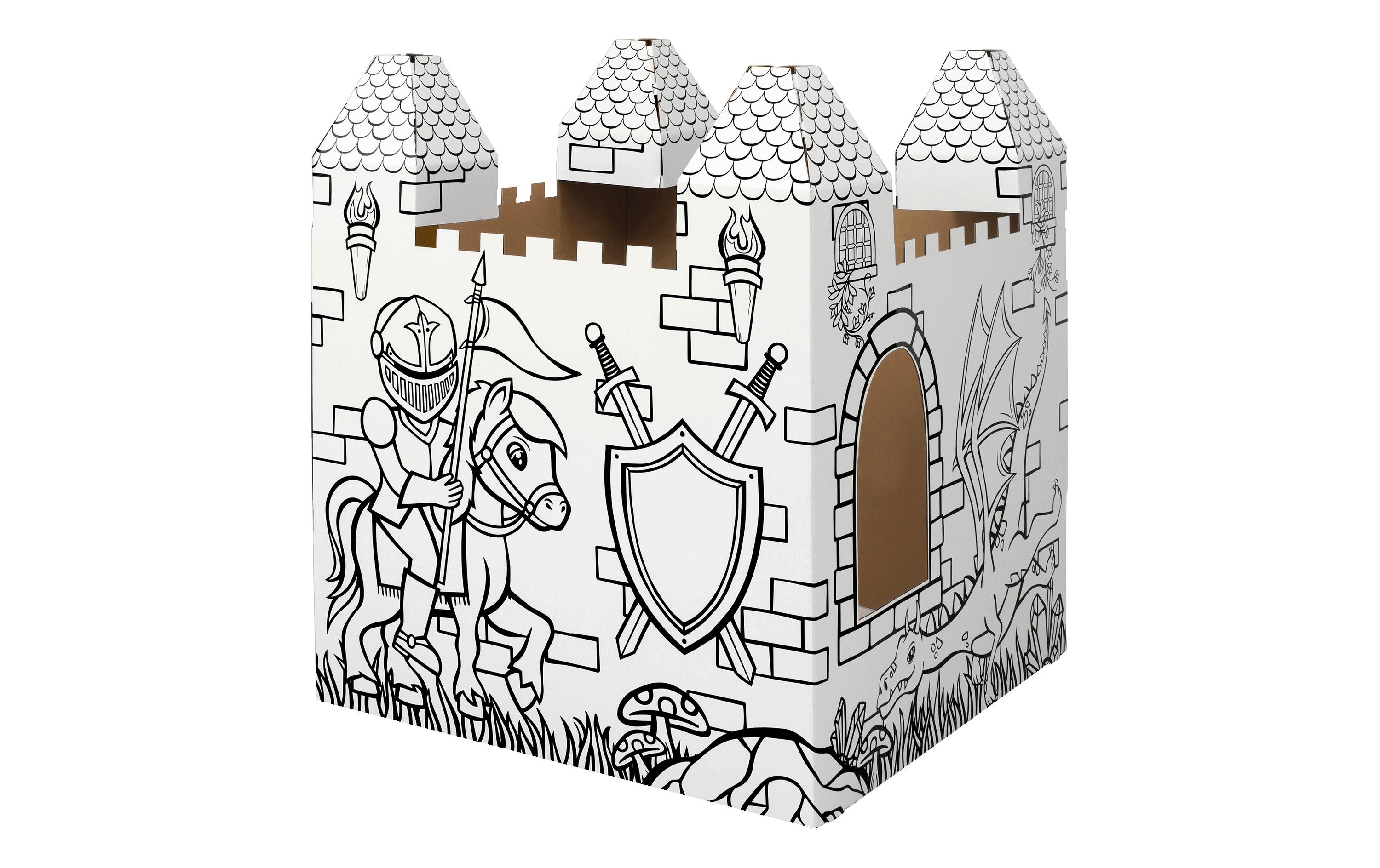 Fellowes Ausmal-Spielhaus Spielhaus XL Schloss Kein