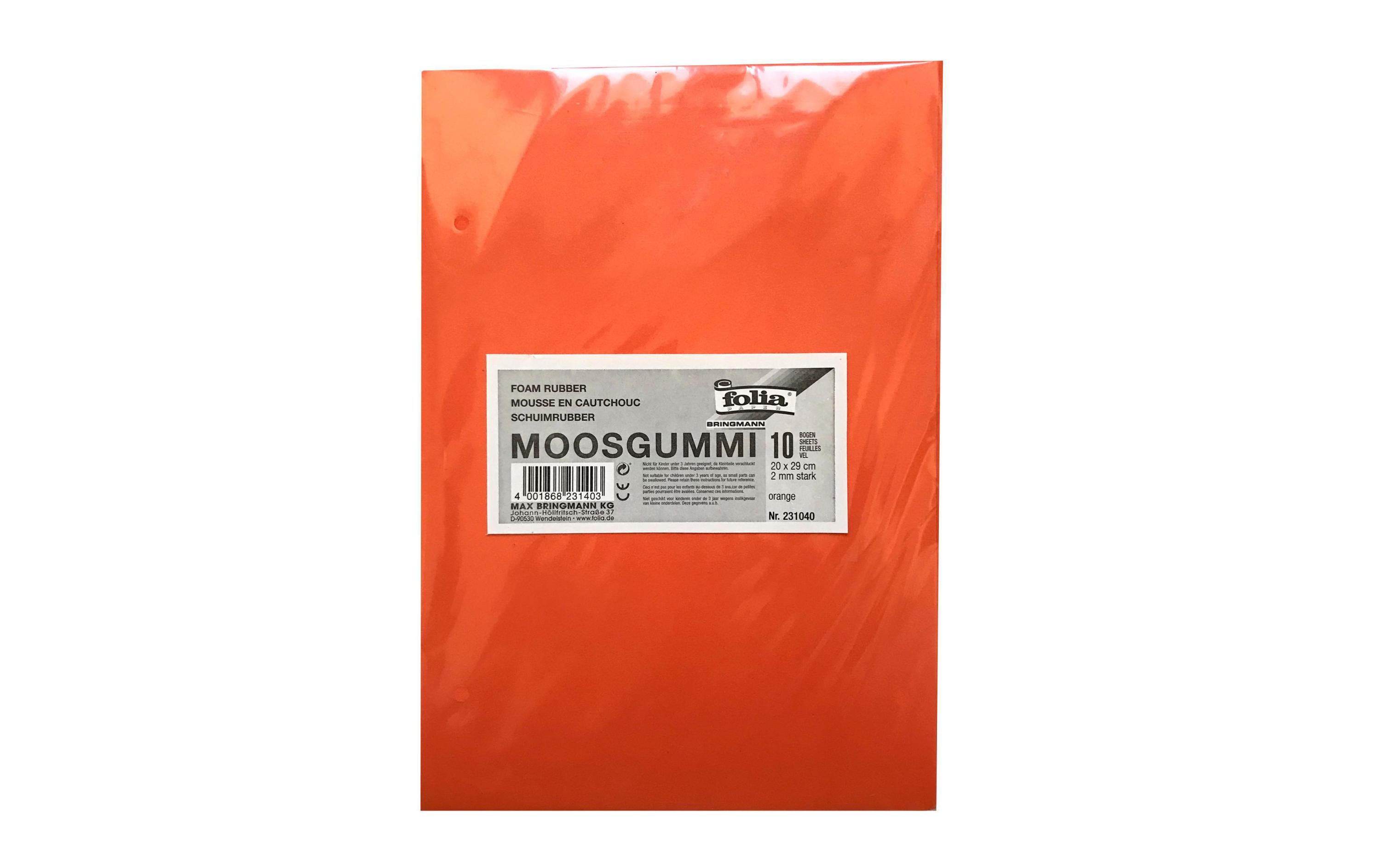 Folia Moosgummi-Set 10 Stück, Rot