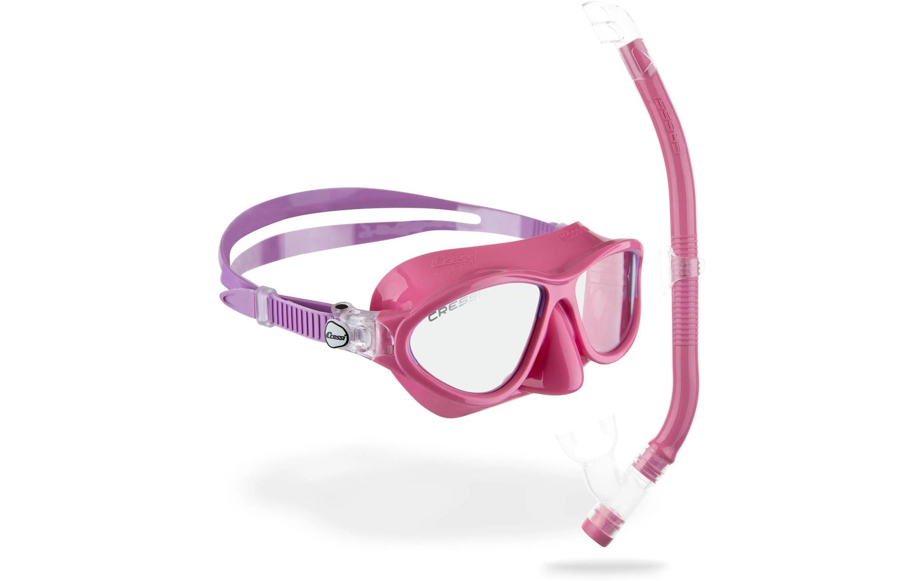CRESSI Moon + Top Snorkel Combo Pink/Lilac