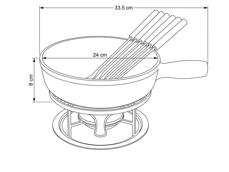 COCON Käsefondue-Set 6 Personen, Schwarz COCON Käsefondue-Set 6 Personen, Schwarz
