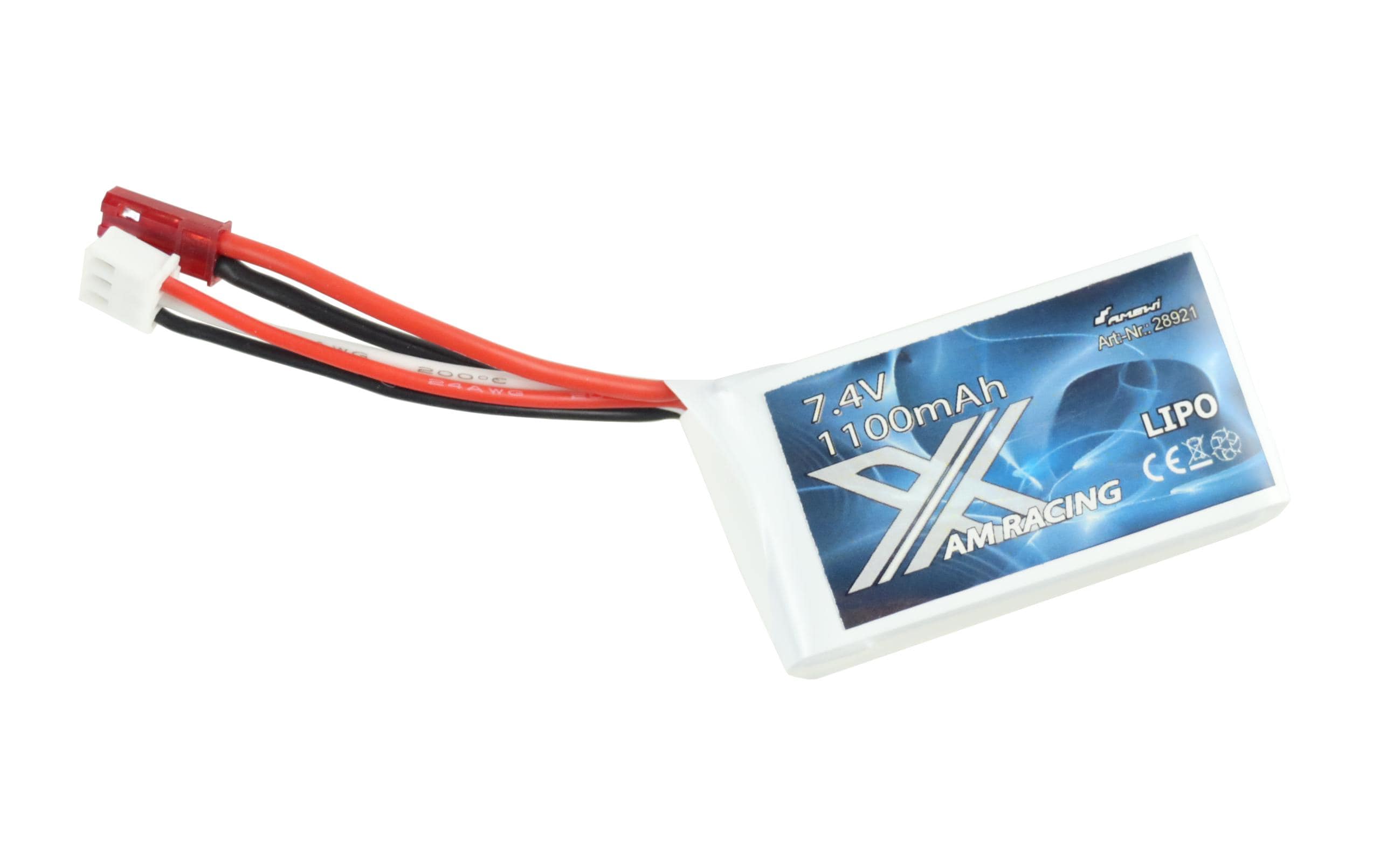 Amewi RC-Akku LiPo 1100 mAh 7.4 V 30C Amewi RC-Akku LiPo 1100 mAh 7.4 V 30C