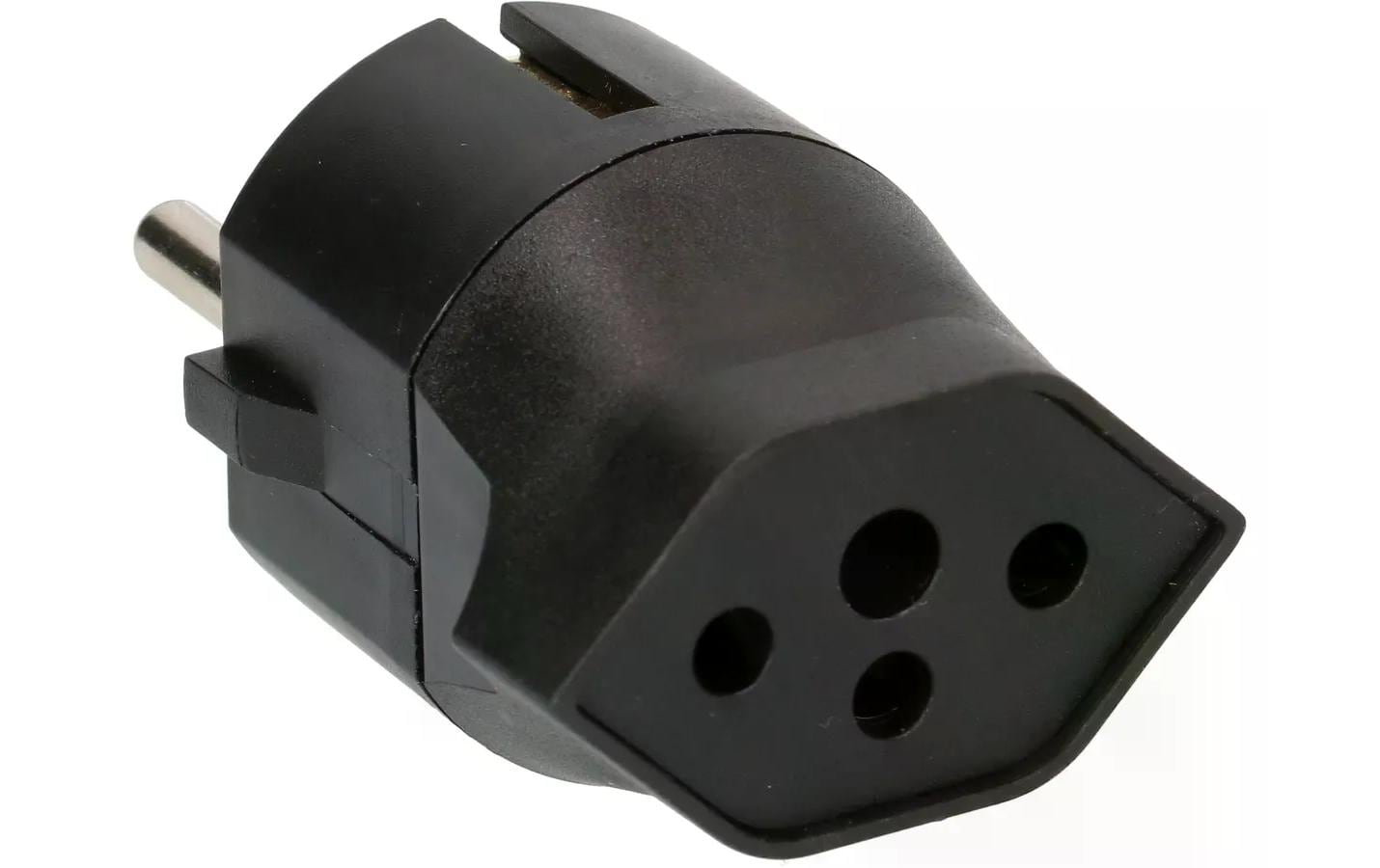 Max Hauri Fixadapter Schuko auf T13, Schwarz Max Hauri Fixadapter Schuko auf T13, Schwarz