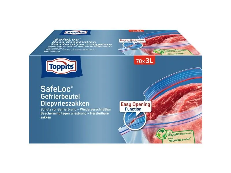 Toppits Gefrierbeutel 3 l Multipack 70 Stück Toppits Gefrierbeutel 3 l Multipack 70 Stück