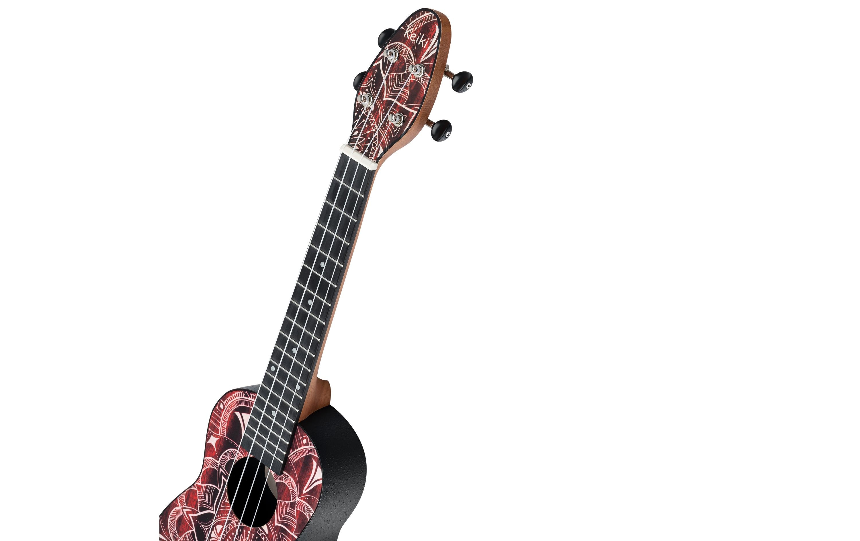 Ortega Guitars Ukulele Keiki Package K2SS-RKC – Red Kaleidoscop