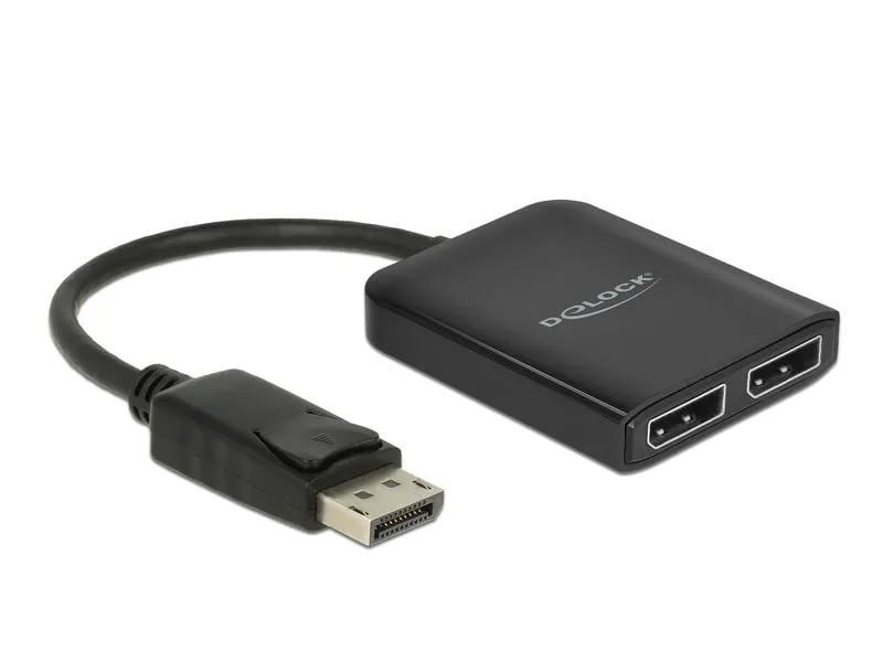 Delock 2-Port Signalsplitter DisplayPort, MST support Delock 2-Port Signalsplitter DisplayPort, MST support