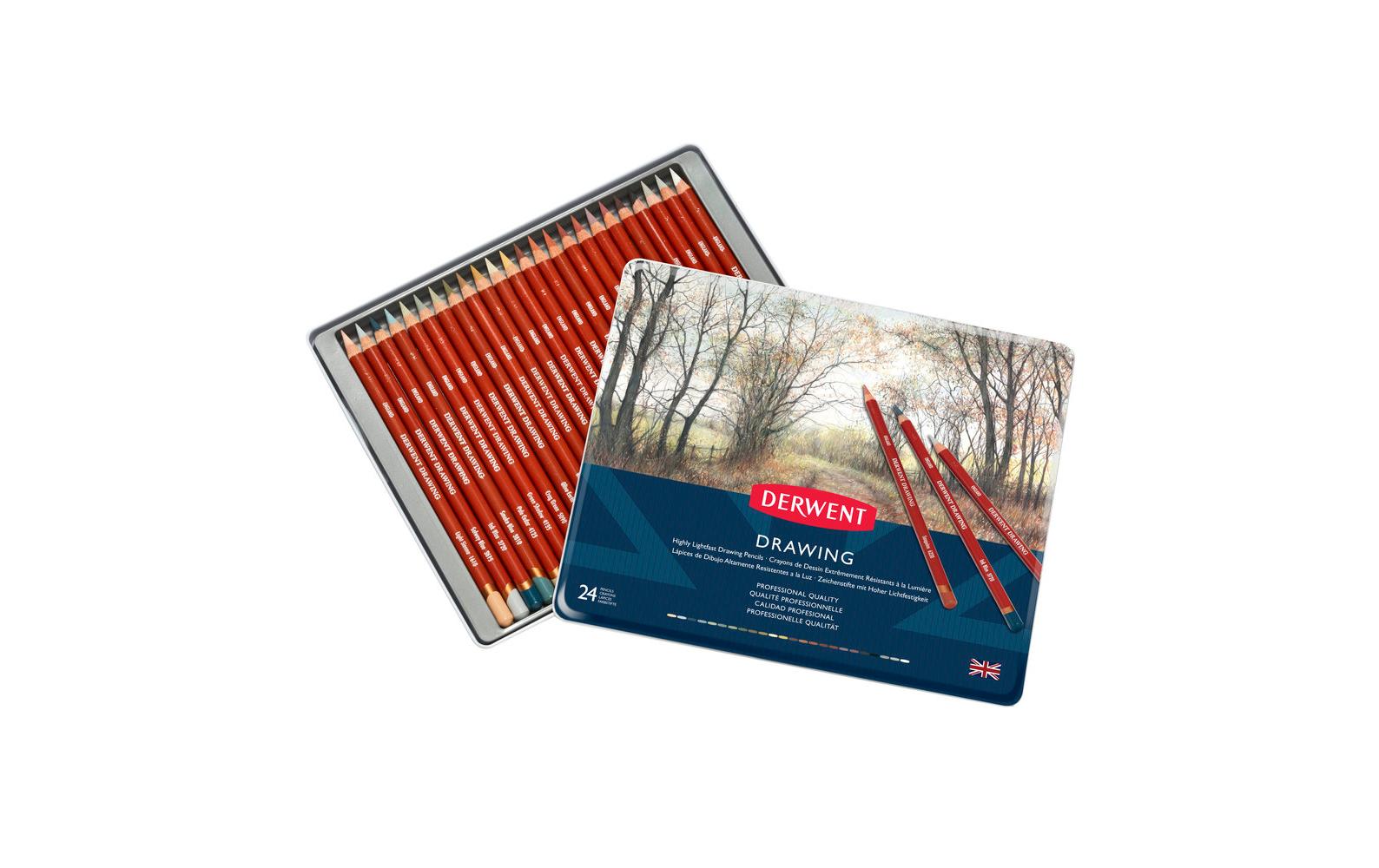 Derwent Drawing Buntstifte, 24-teilig Derwent Drawing Buntstifte, 24-teilig