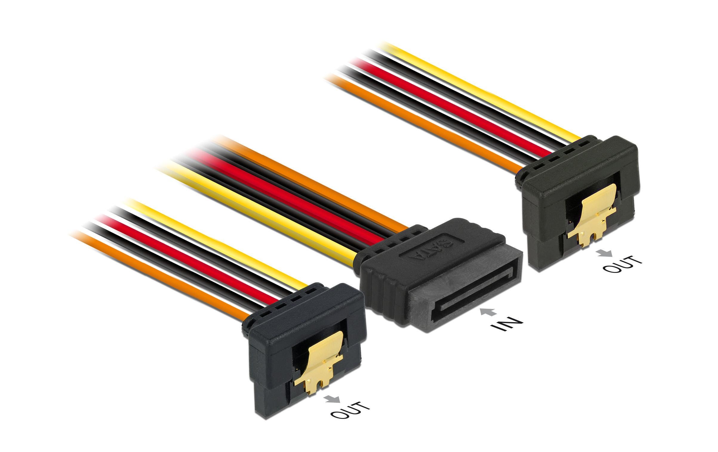 Delock Y-Stromkabel SATA - 2x SATA 15 cm Delock Y-Stromkabel SATA - 2x SATA 15 cm