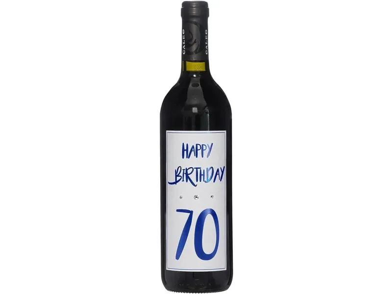 Dreams and Fantasy Geschenkidee Rotwein Happy Birthday 70 Blau, 750 ml Dreams and Fantasy Geschenkidee Rotwein Happy Birthday 70 Blau, 750 ml