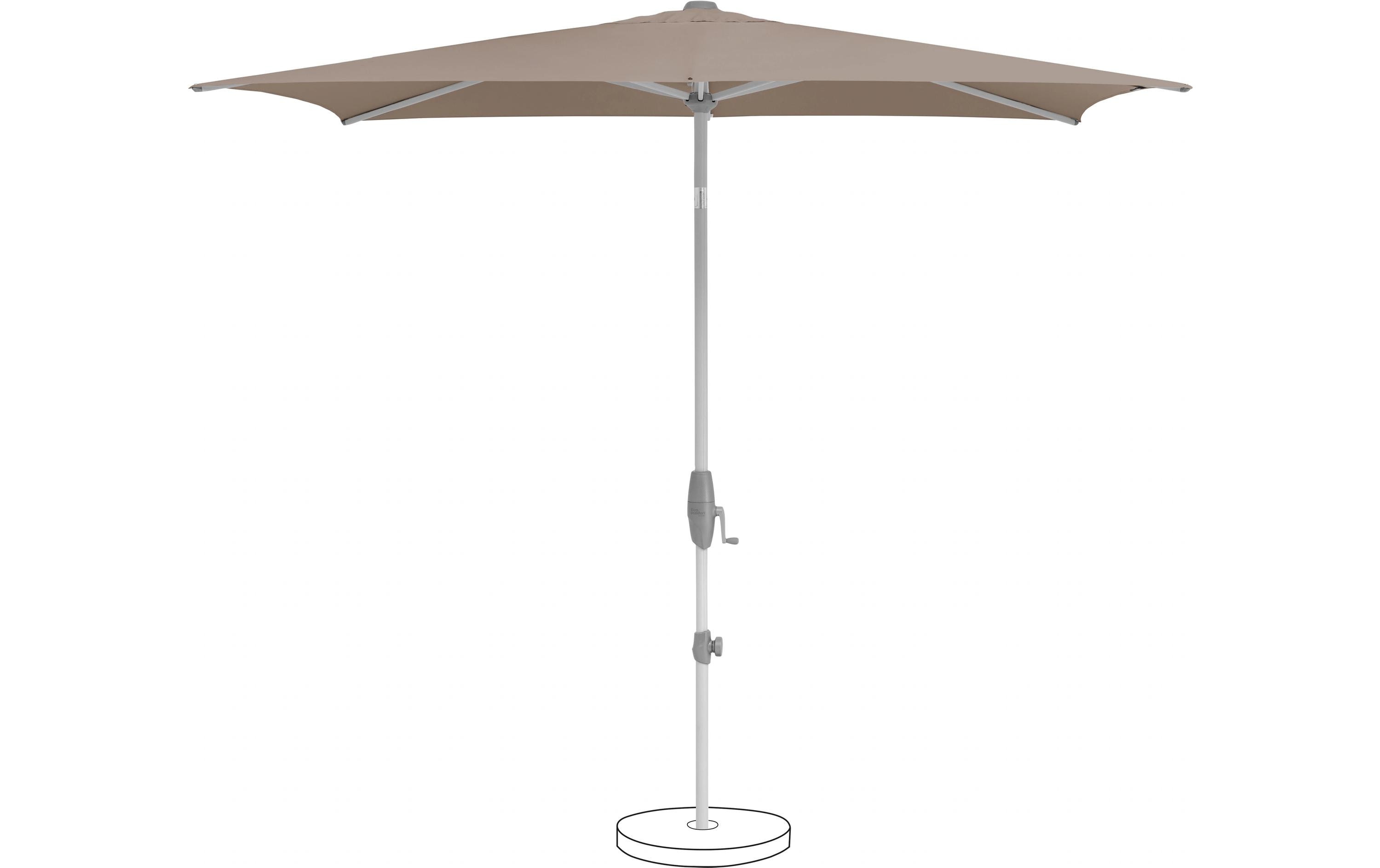 Suncomfort by Glatz Sonnenschirm Shell Turn, 250 x 200 cm, Light Taupe Suncomfort by Glatz Sonnenschirm Shell Turn, 250 x 200 cm, Light Taupe