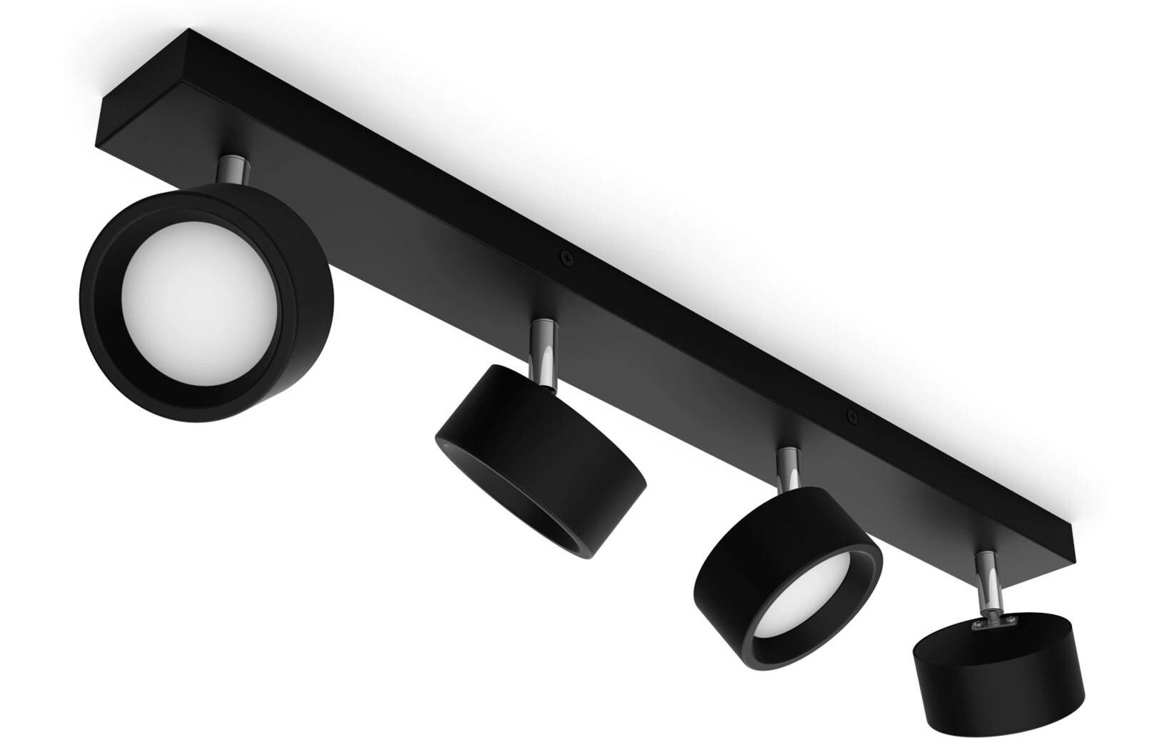 Philips Aufbauspot Bracia 4 x 5.5W 2700K Schwarz Philips Aufbauspot Bracia 4 x 5.5W 2700K Schwarz