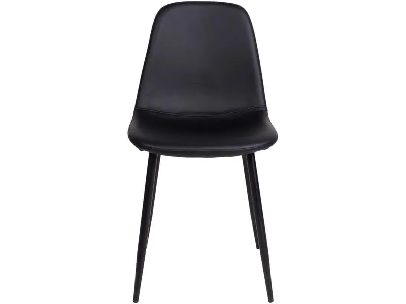 House Nordic Stuhl Stockholm 2 Stück, 80 x 55 cm, Schwarz