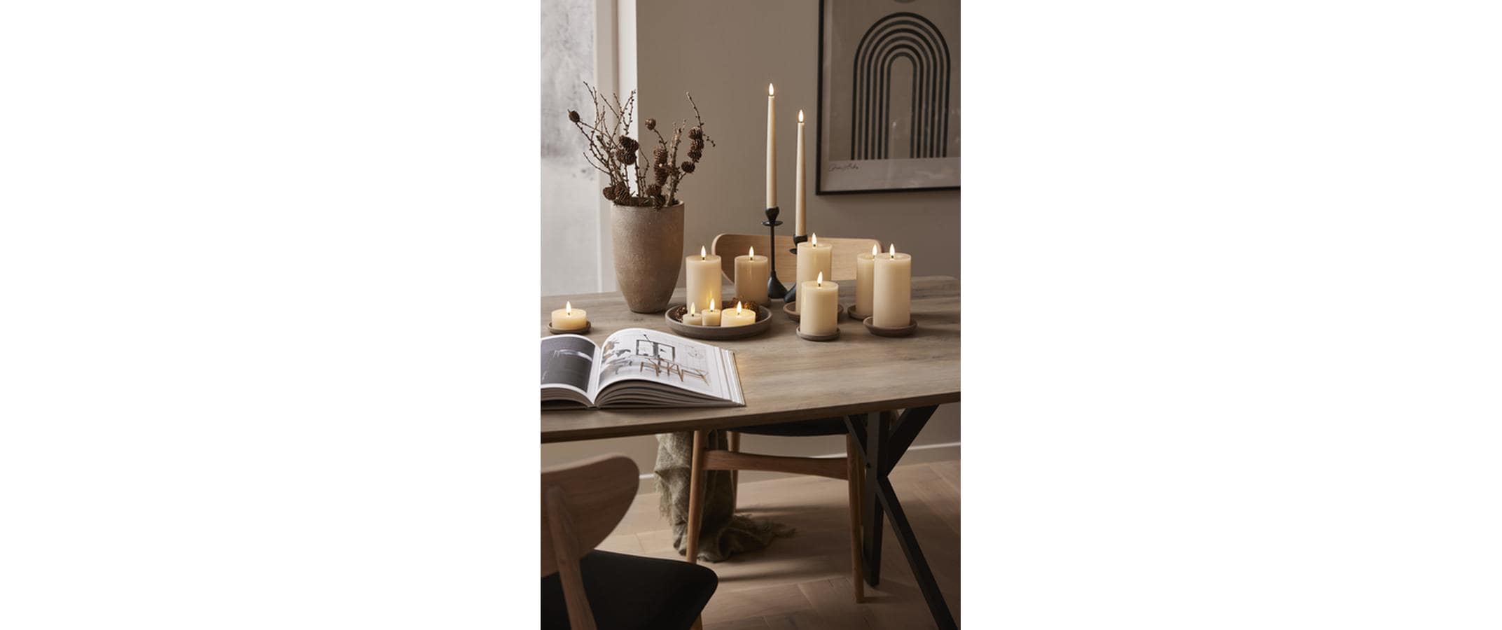 Star Trading LED Teelichter Set 2 Pack Flow 5 cm – Beige