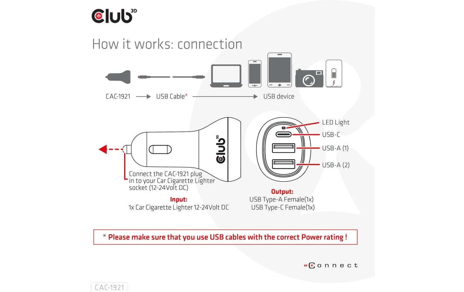 Club 3D Autoladegerät CAC-1921