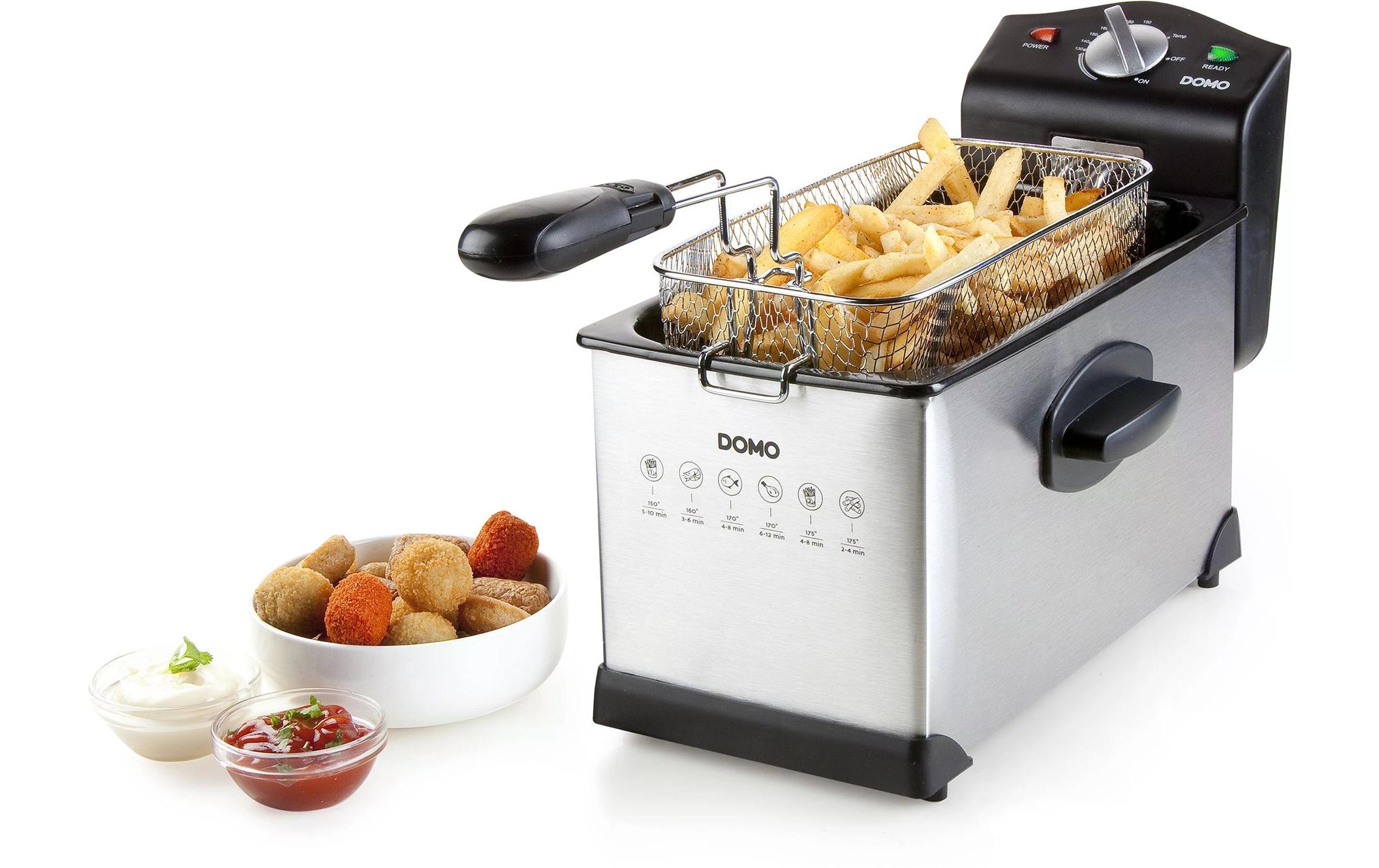 Domo Fritteuse DO514FR 3 l, Silber