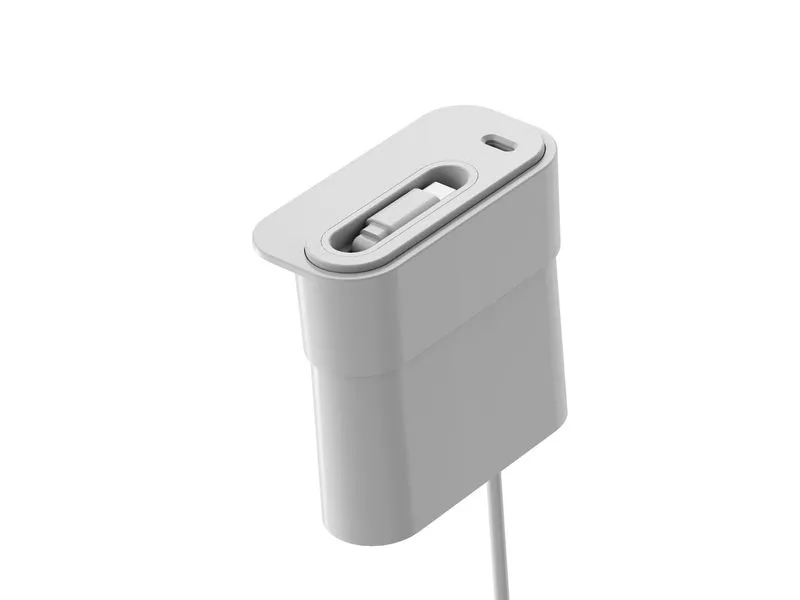 Schönenberger Mini Desktop Charger USB A+C PD20W Weiss mit ausziehbarem USB-C Kabel