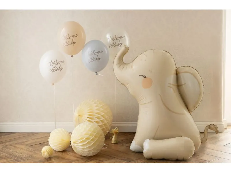 Partydeco Elefant Folienballon 84 x 90 cm Beige Partydeco Elefant Folienballon 84 x 90 cm Beige