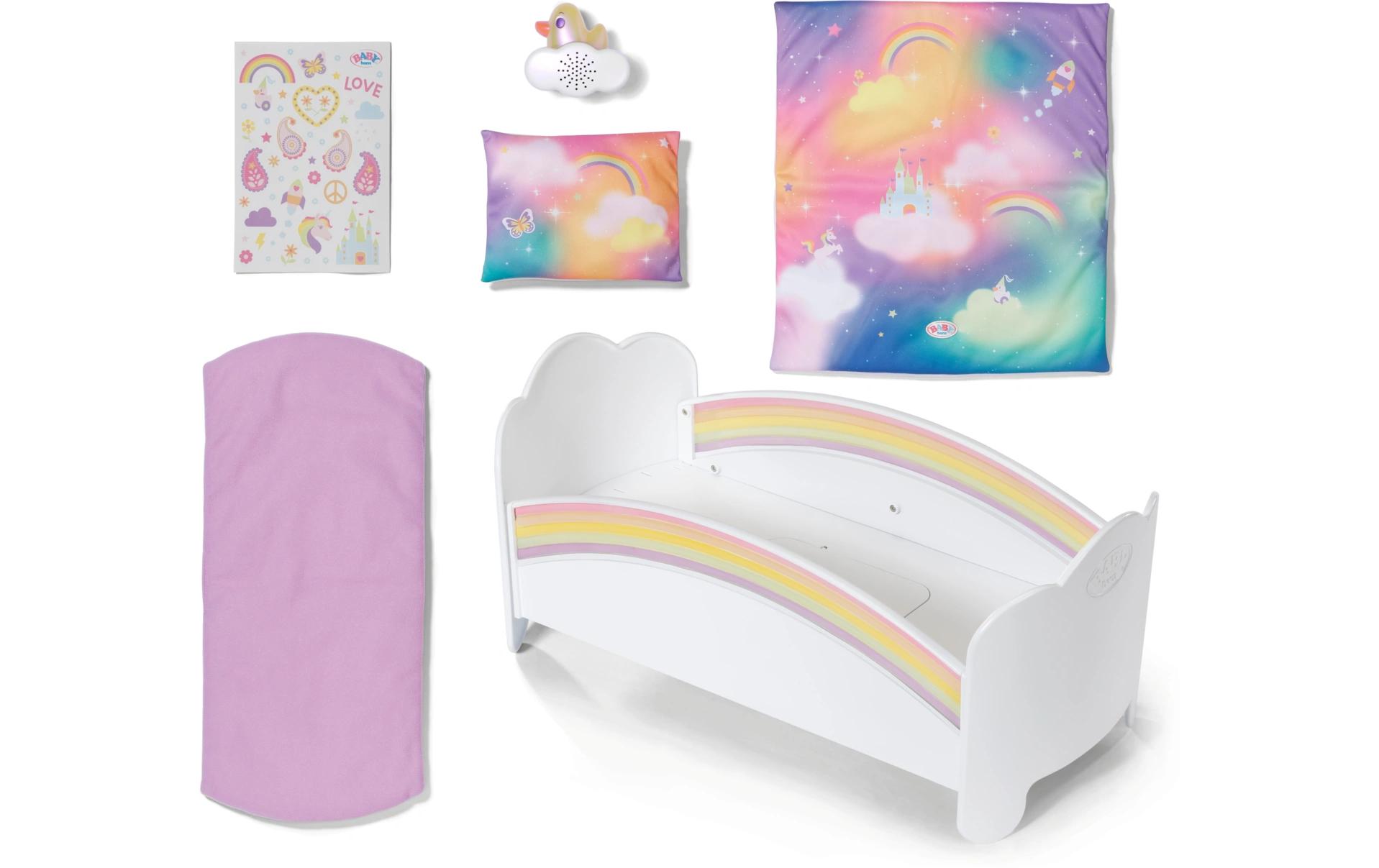 Baby Born Puppenzubehör Regenbogen Bett Baby Born Puppenzubehör Regenbogen Bett