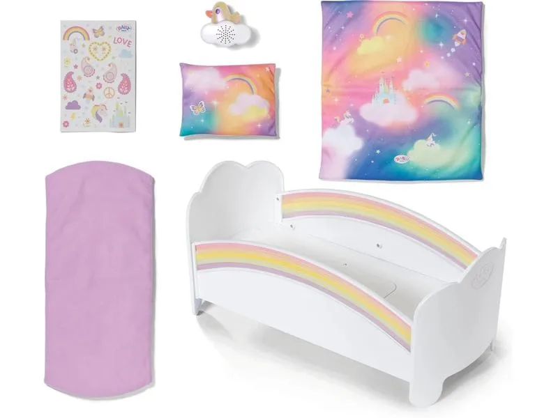 Baby Born Puppenzubehör Regenbogen Bett Baby Born Puppenzubehör Regenbogen Bett