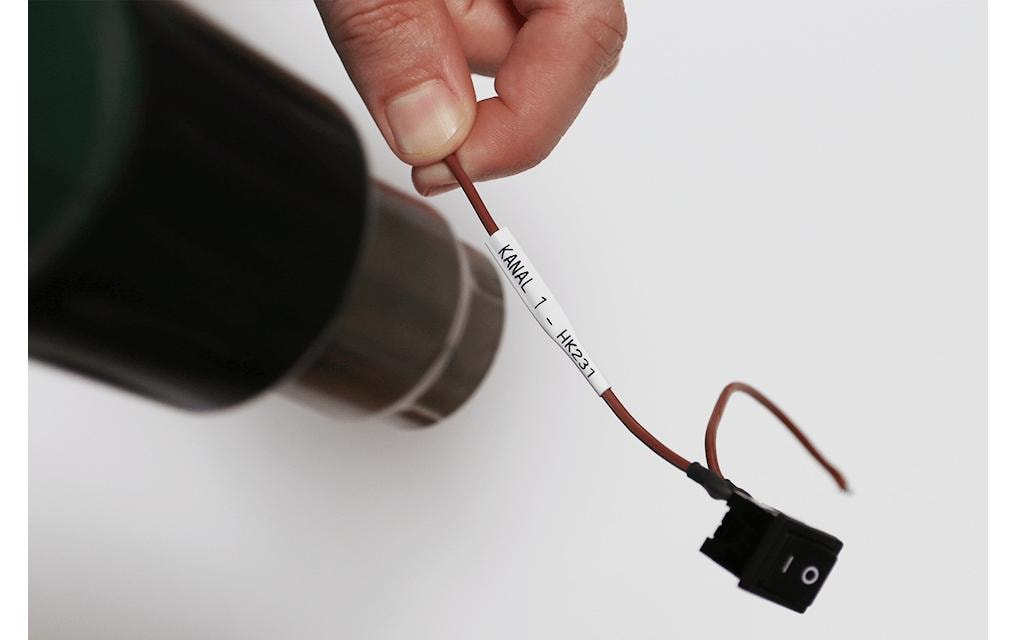 Brother Schrumpfschlauch HSE221E Schwarz auf Weiss Brother Schrumpfschlauch HSE221E Schwarz auf Weiss