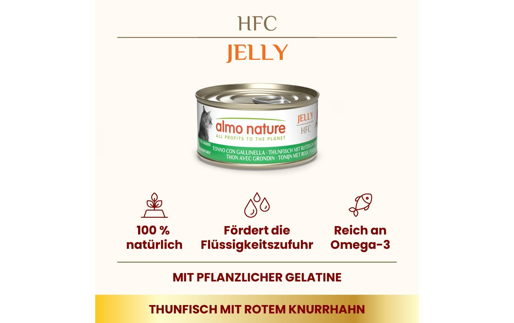 Almo Nature Nassfutter HFC Jelly Thunfisch mit Roter Knurrhahn Almo Nature Nassfutter HFC Jelly Thunfisch mit Roter Knurrhahn