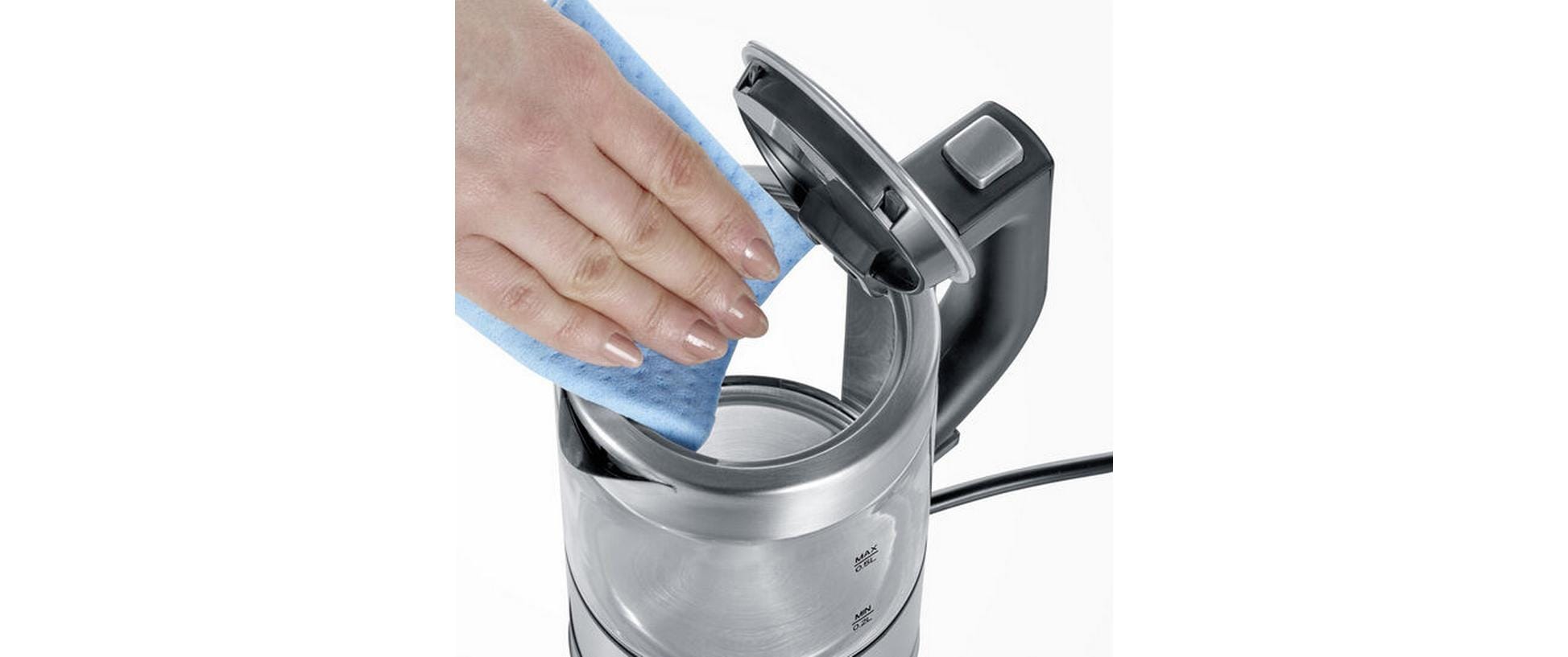 Severin Wasserkocher WK 3472 0.5 l, Grau/Silber