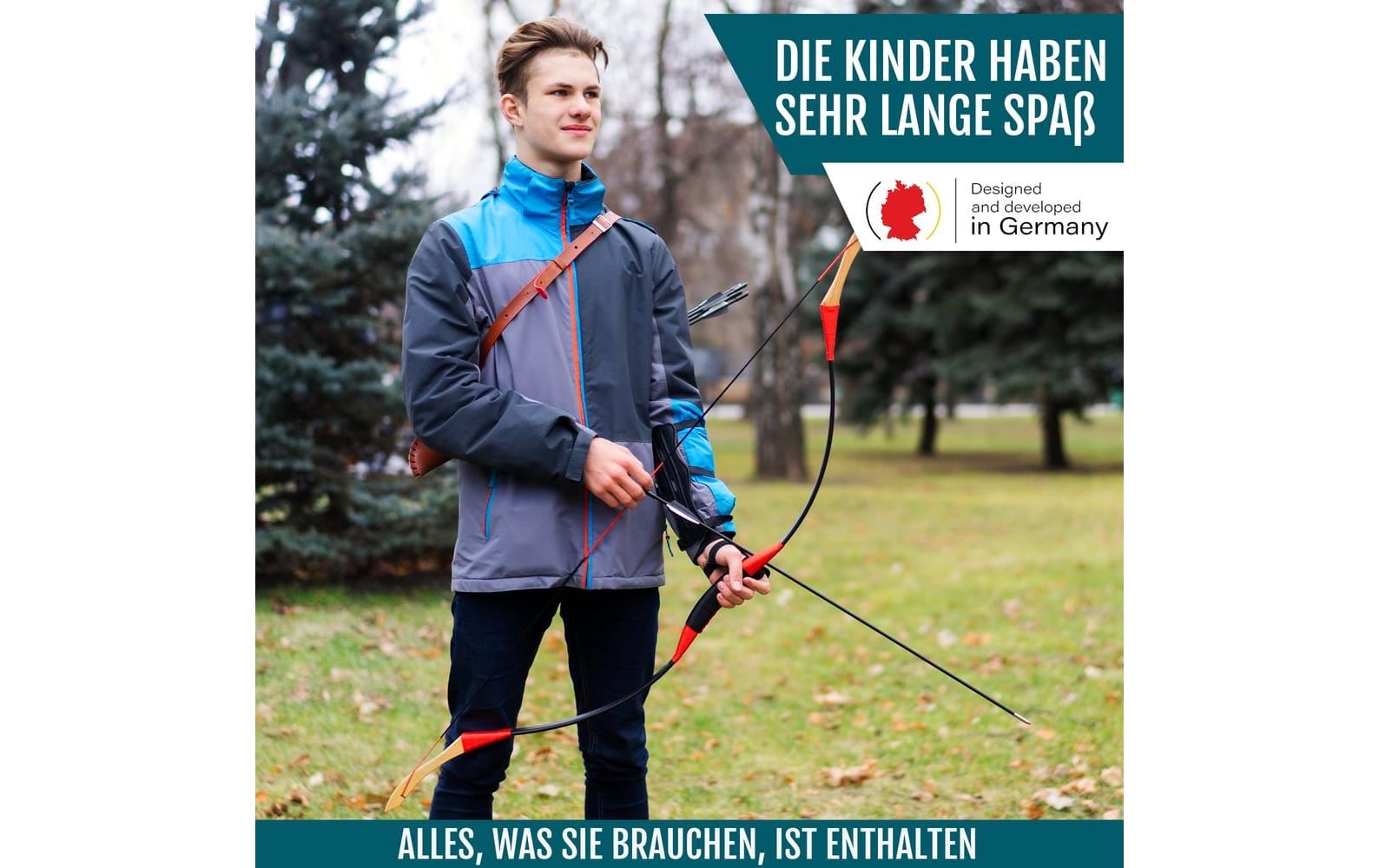 Bogenkönig Bogenschiess-Set mit Köcher 30 lbs