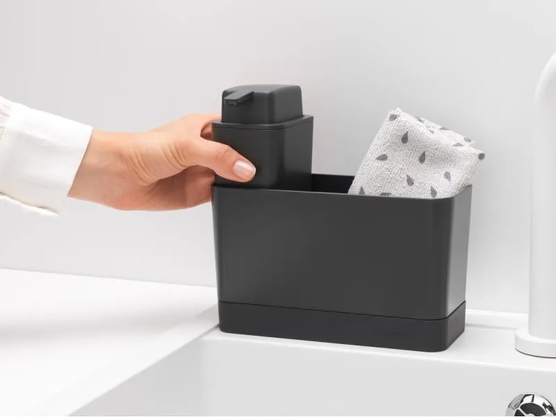 Brabantia Spültrog-Organizer Set, Dunkelgrau Brabantia Spültrog-Organizer Set, Dunkelgrau