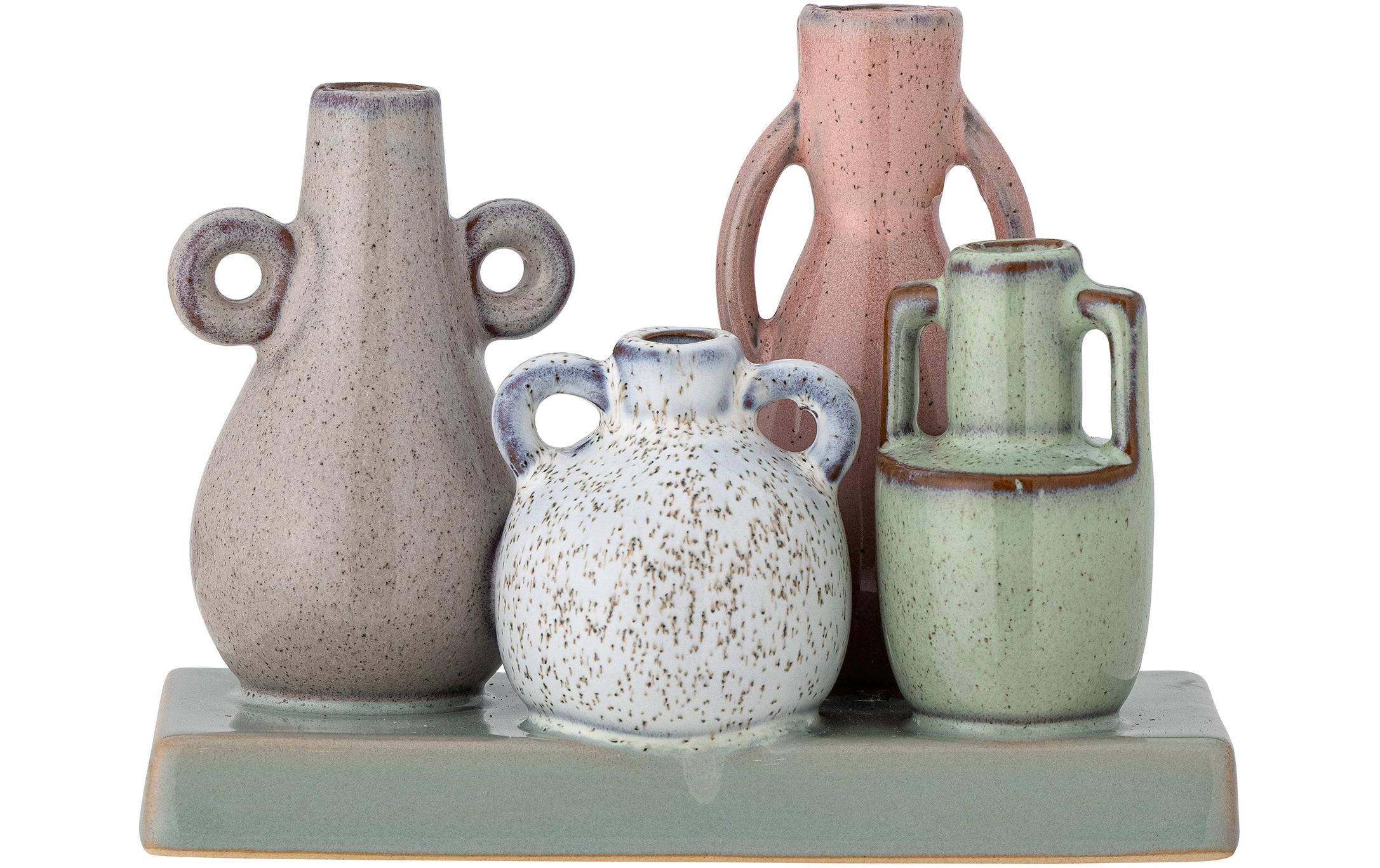 Bloomingville Vasen-Set Aidan 11 cm, Mehrfarbig