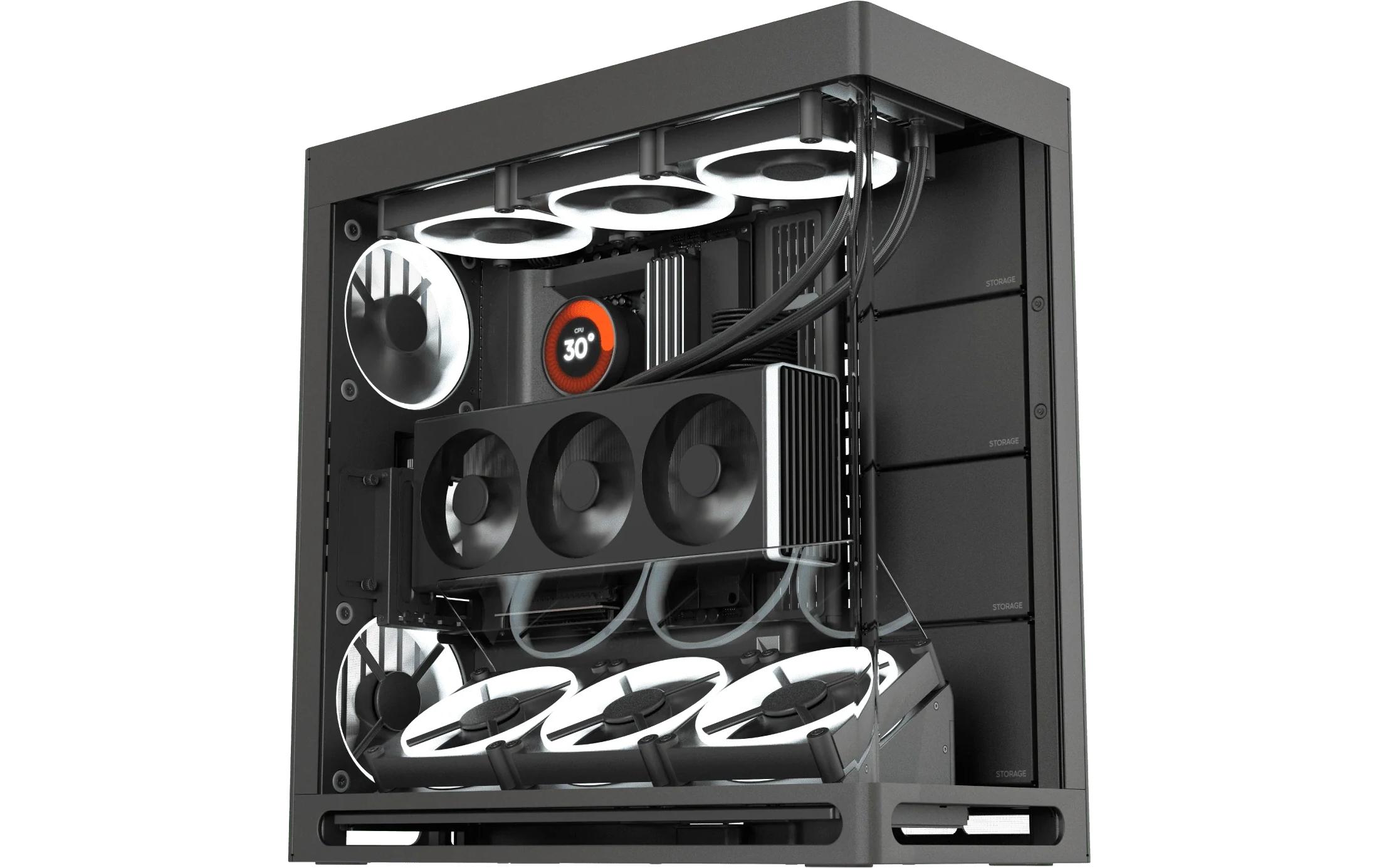 HAVN PC-Gehäuse HS 420 VGPU Schwarz