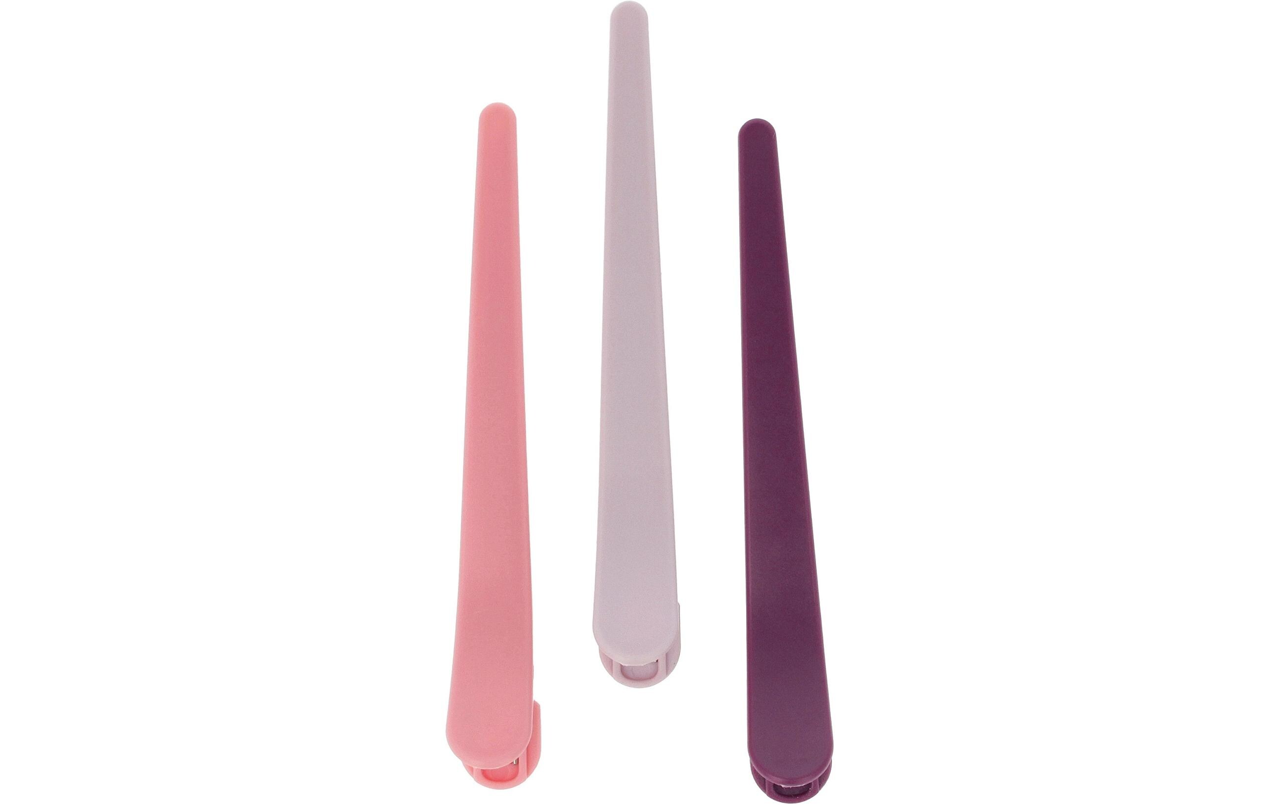 Parsa Beauty Frisier-Haarclips Lila/Pink/Rosa 3 Stück