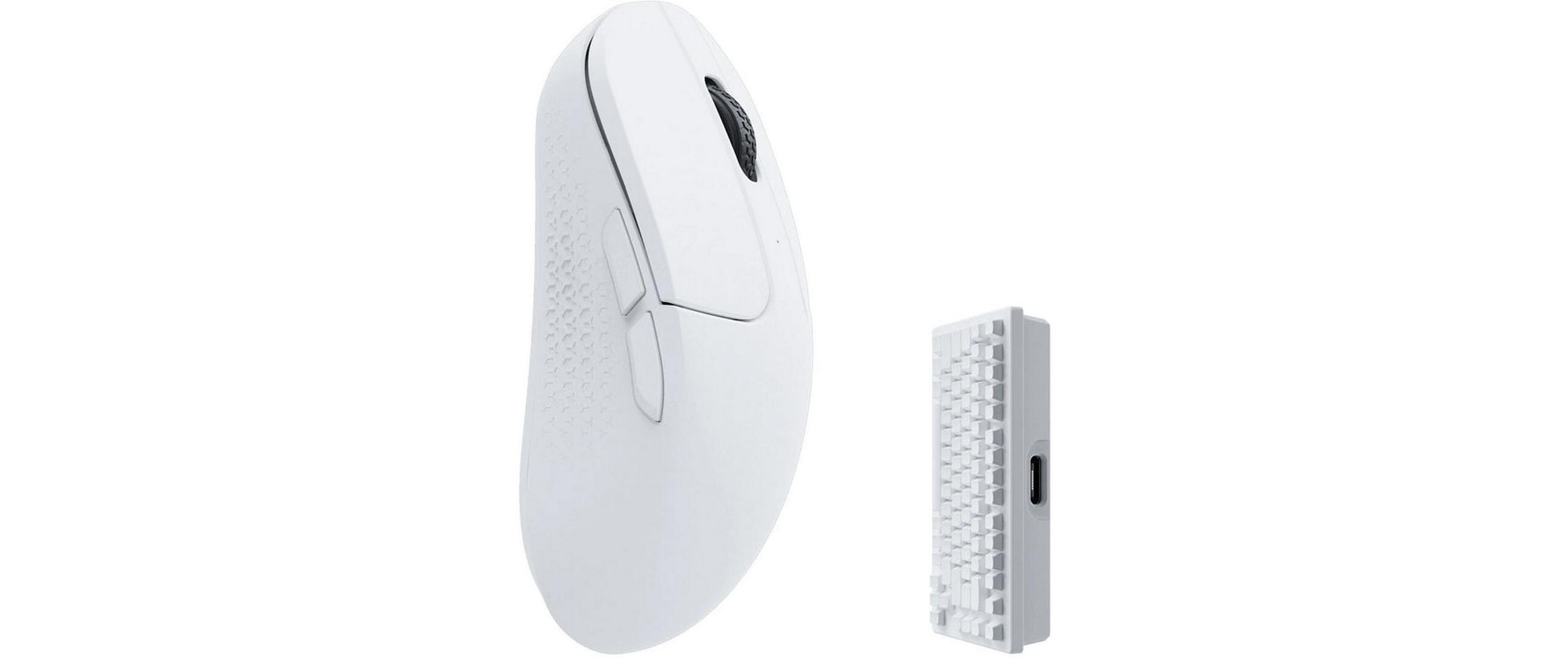 Keychron Gaming-Maus M3 Mini Wireless White 4000 Hz Keychron Gaming-Maus M3 Mini Wireless White 4000 Hz