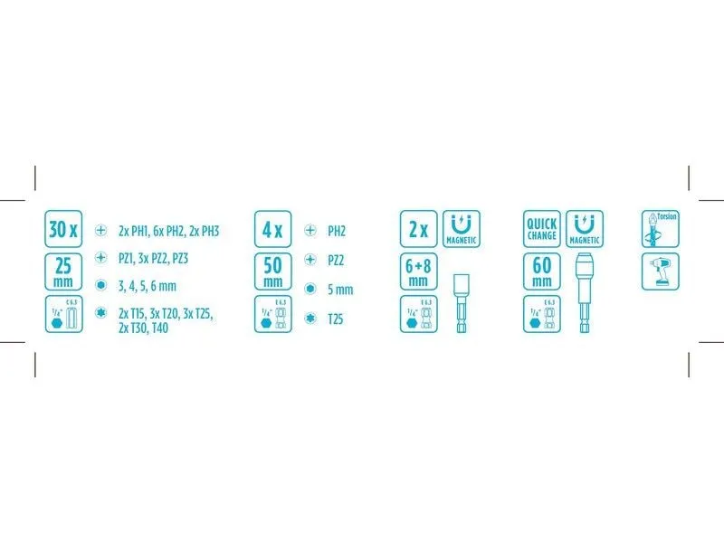kwb Bit-Set L-Box 37-teilig kwb Bit-Set L-Box 37-teilig