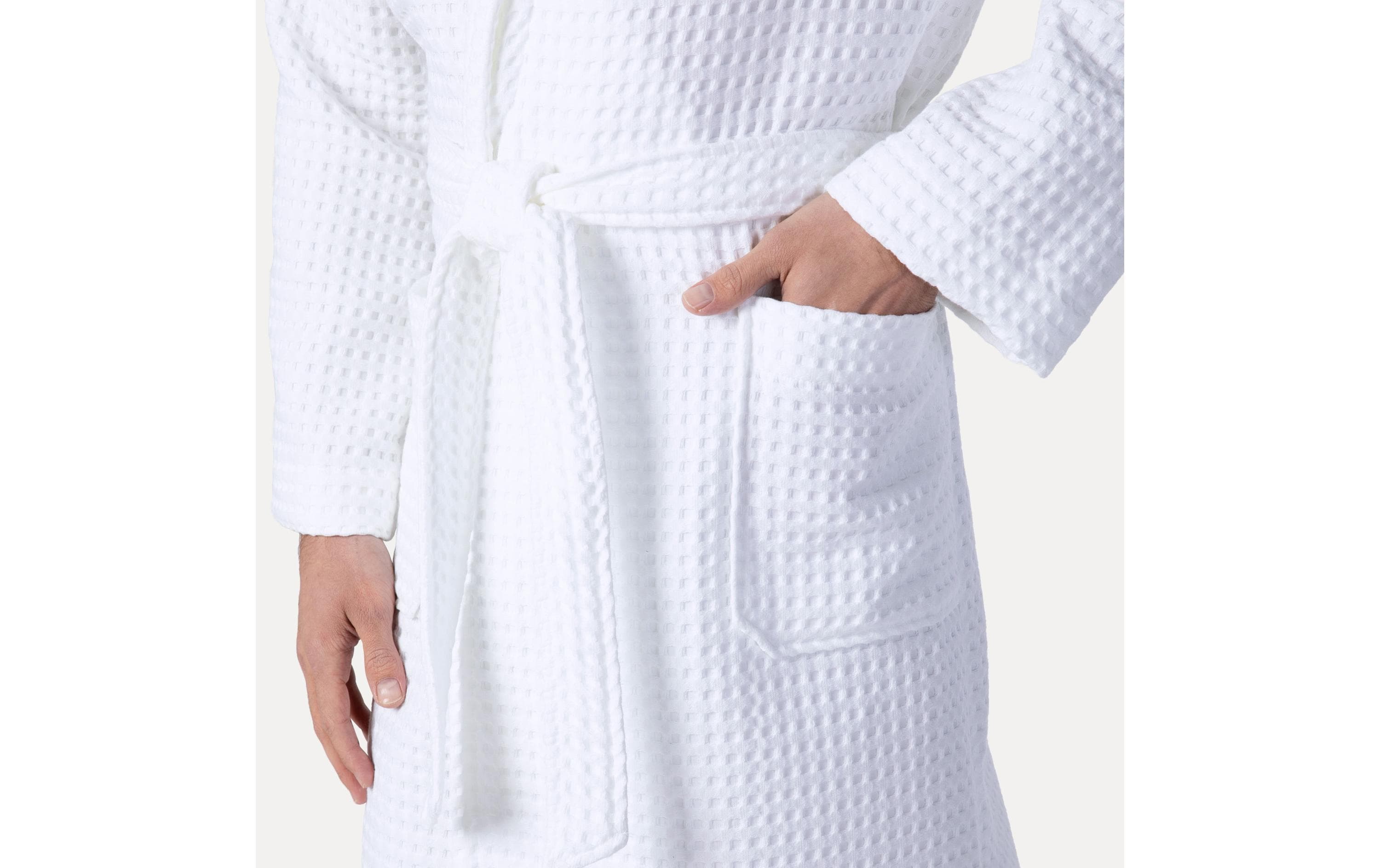 Möve Bademantel Piquée M, Snow