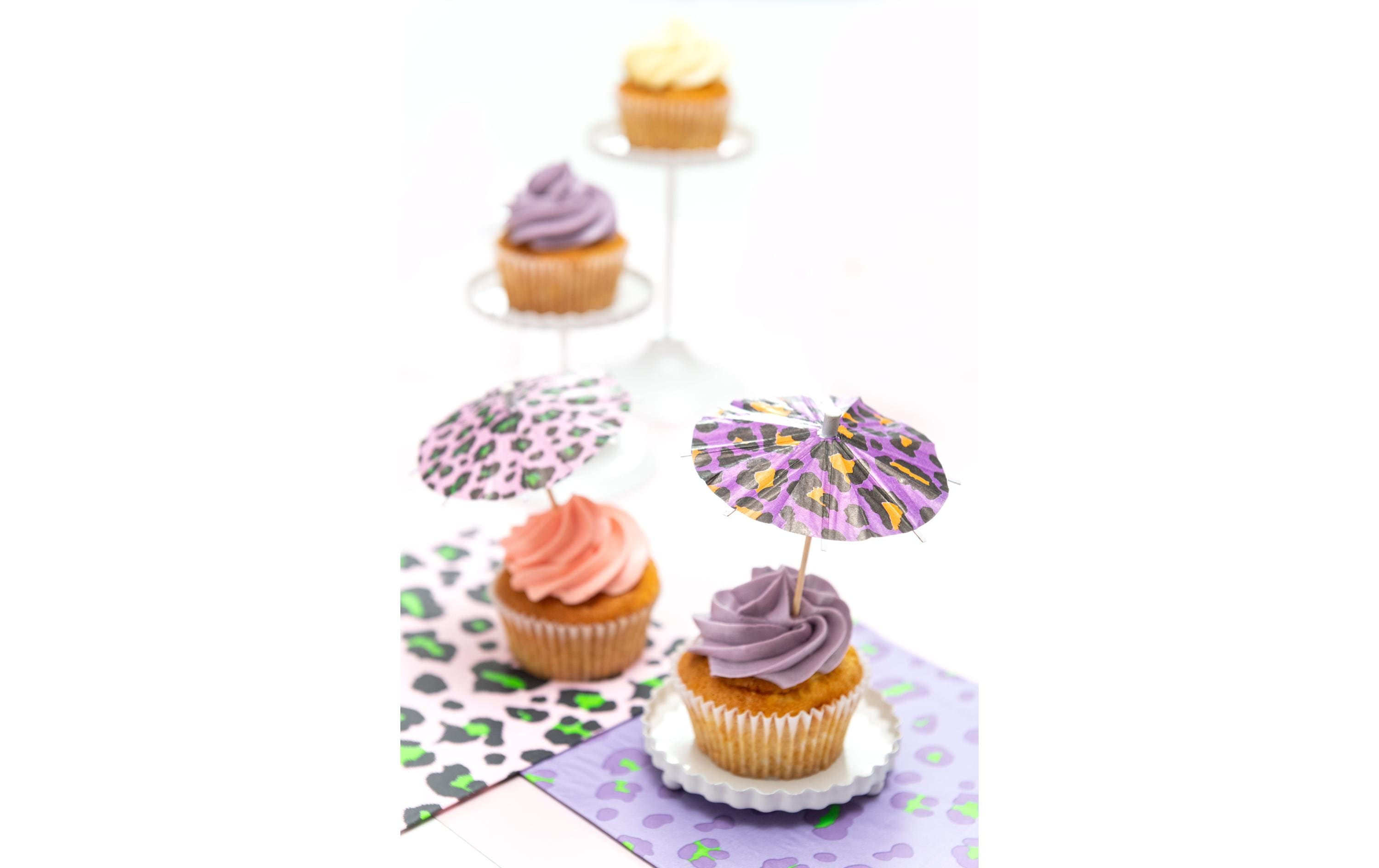 Rico Design Einweg-Party-Piekser Leo 12 Stück, Mehrfarbig