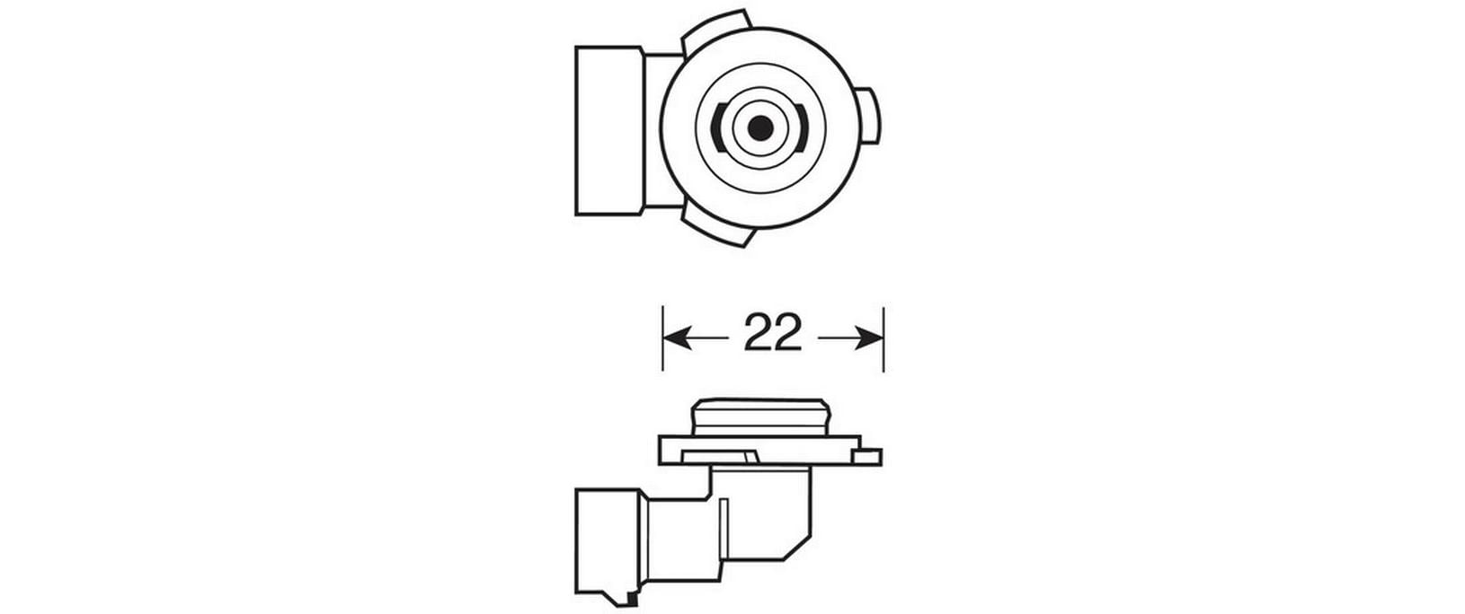 OSRAM Glühlampe 12V HB4 12V 51W P22d PKW