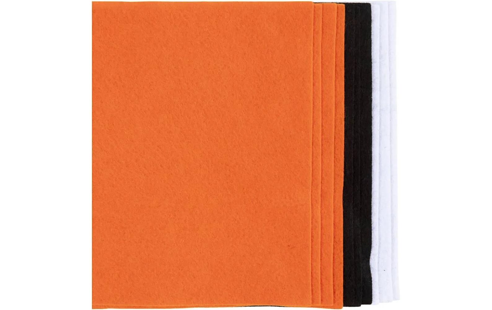 Creativ Company Bastelfilz 10 Stück, Sortiert, Halloween Farben