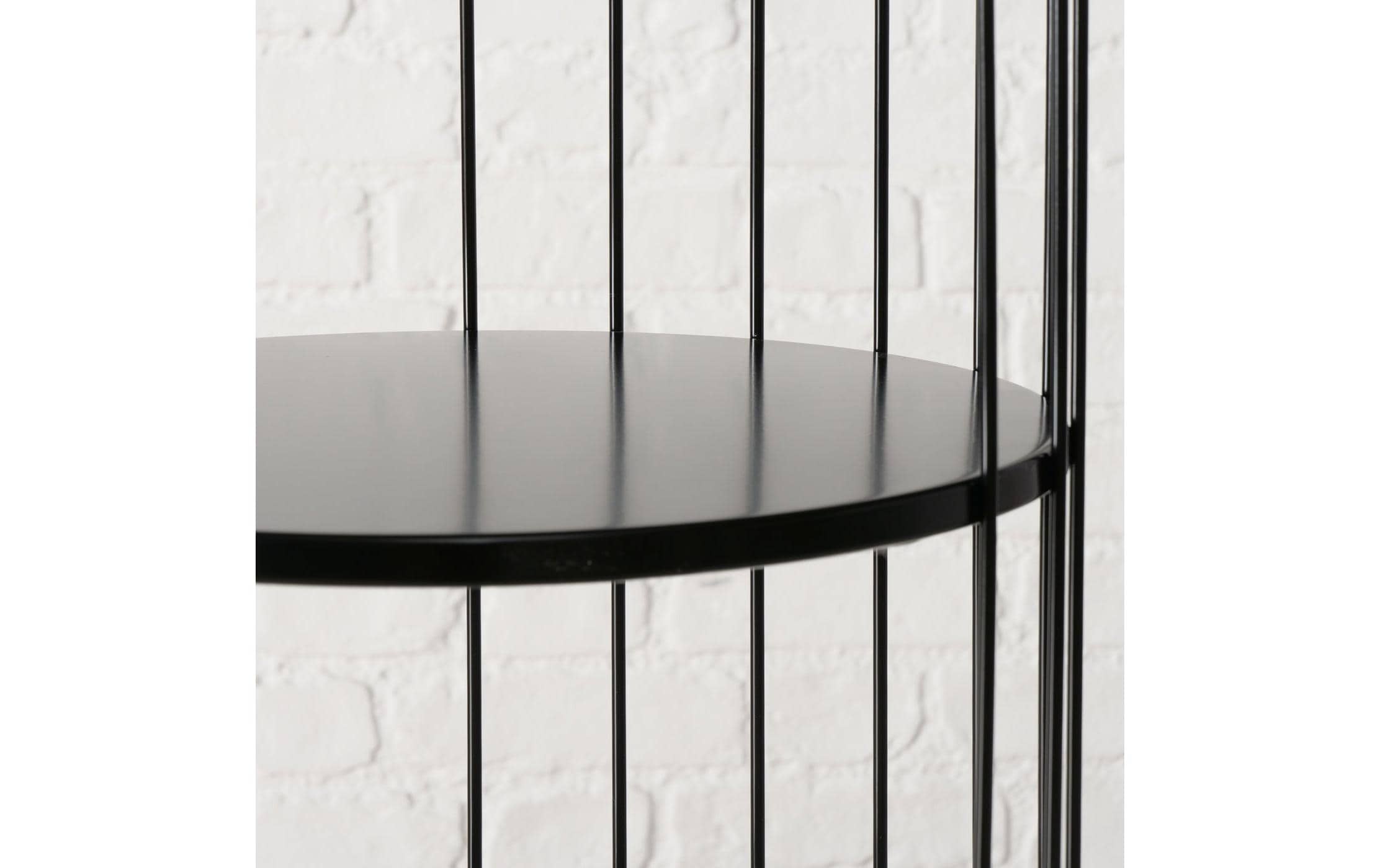 Boltze Beistelltisch Inala 52 x 36 cm, Schwarz