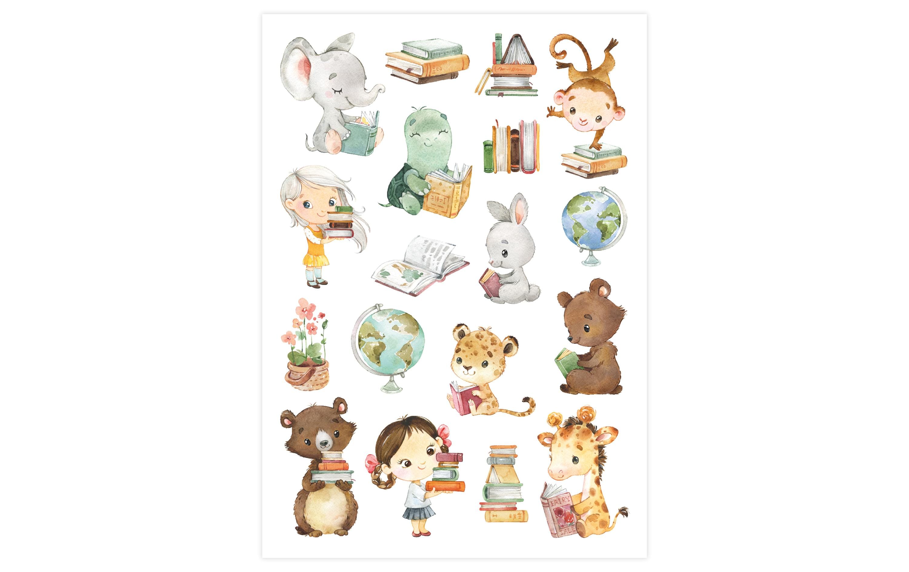 Papierdrachen Tattoo Set Pferde und Lesefreunde