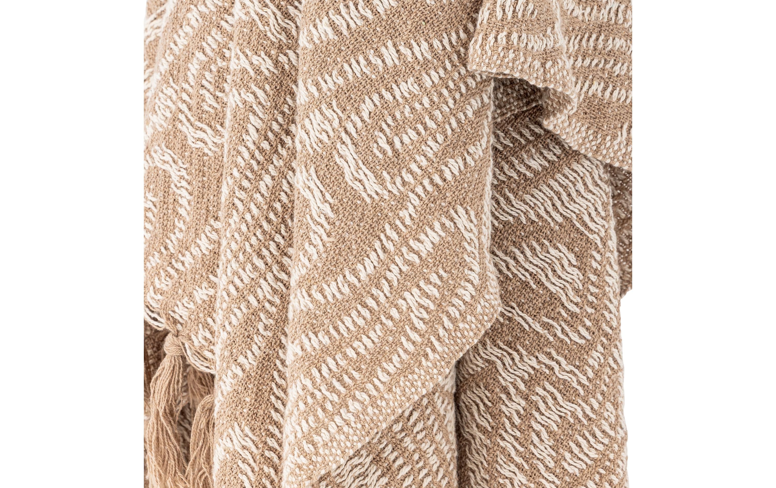 Bloomingville Decke Okapi 160 x 130 cm, Beige