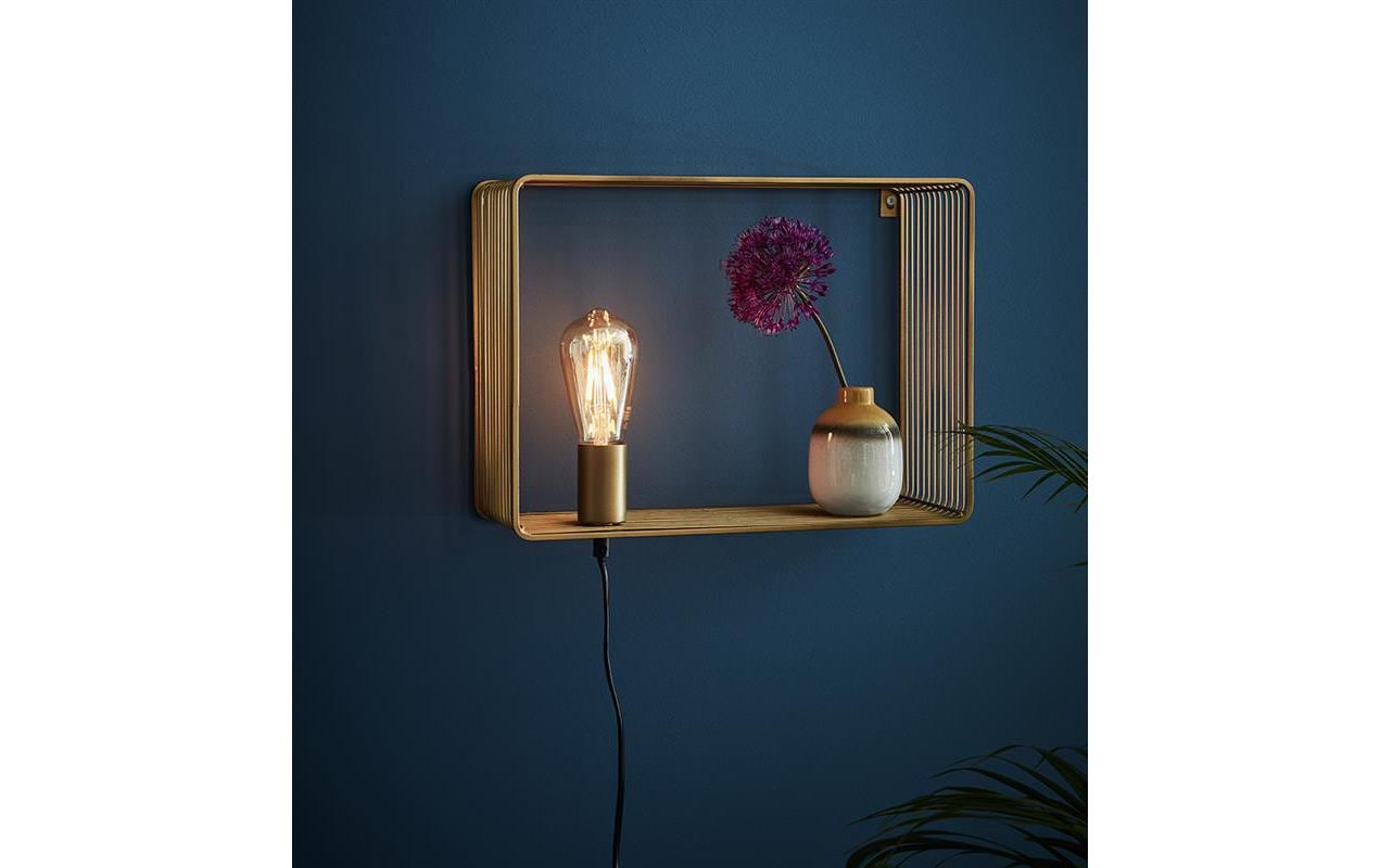 Markslöjd Wandleuchte SHELF 1L 1x E27, Gold Markslöjd Wandleuchte SHELF 1L 1x E27, Gold