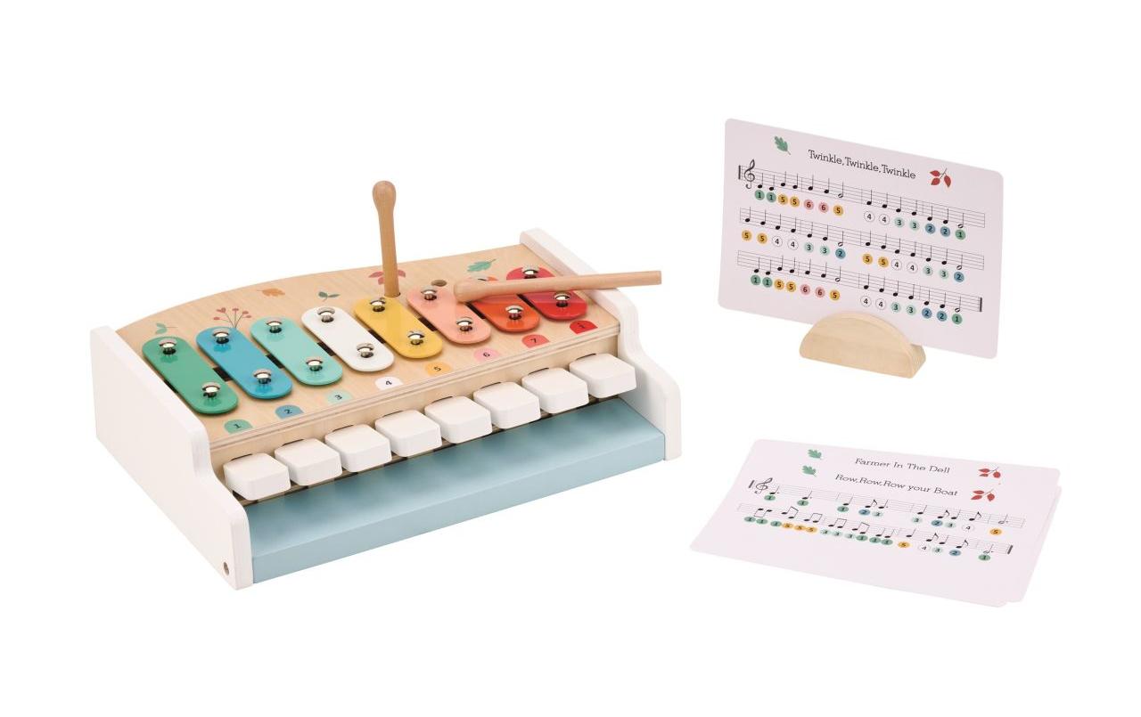 Spielba Holzspielwaren Piano und Xylophon 2 in 1