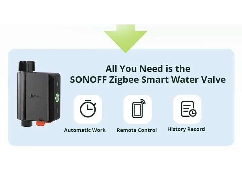 SONOFF ZigBee-Smart Water Valve DC 6 V