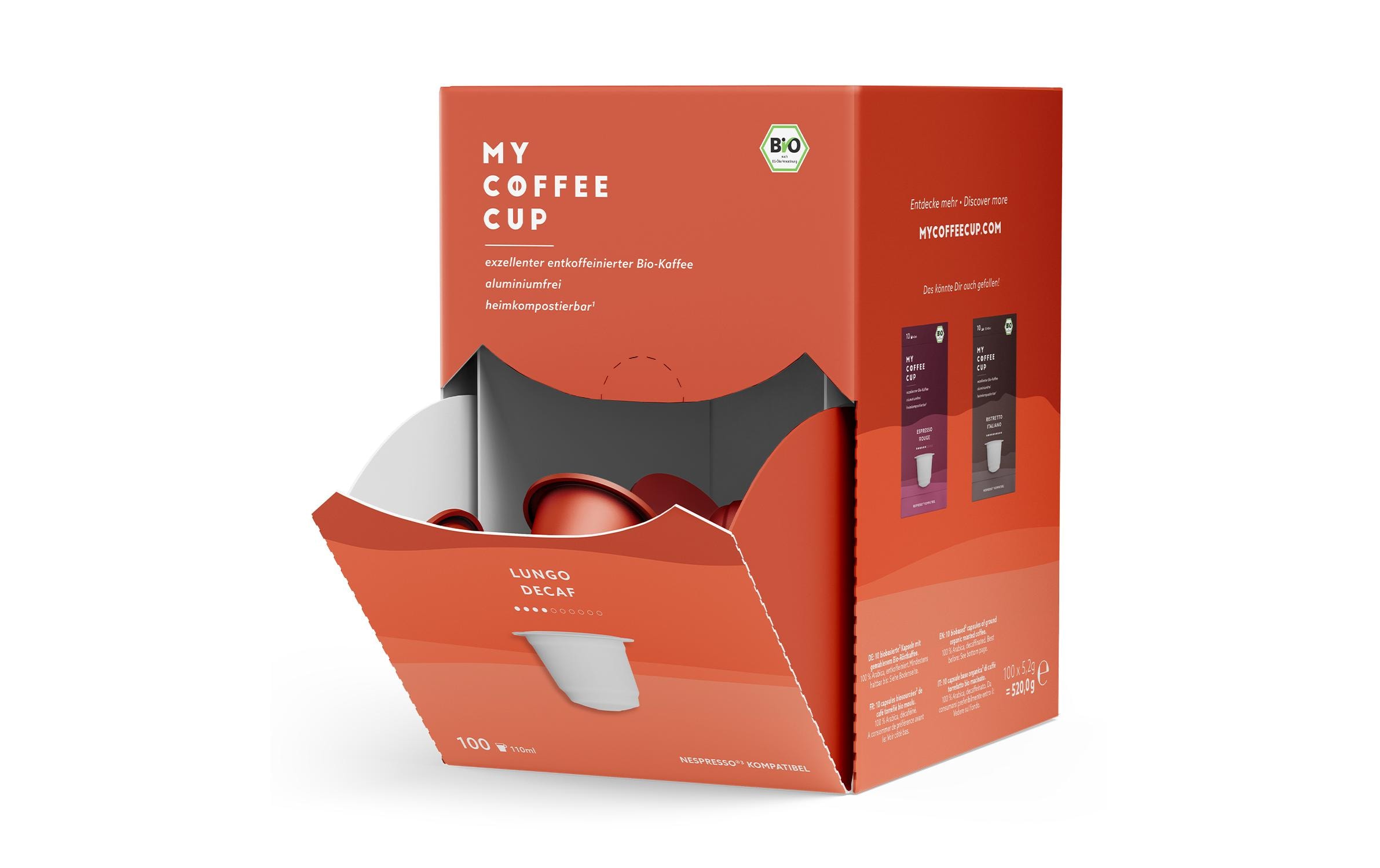 My-CoffeeCup Kaffeekapseln Lungo decaf 100 Stück