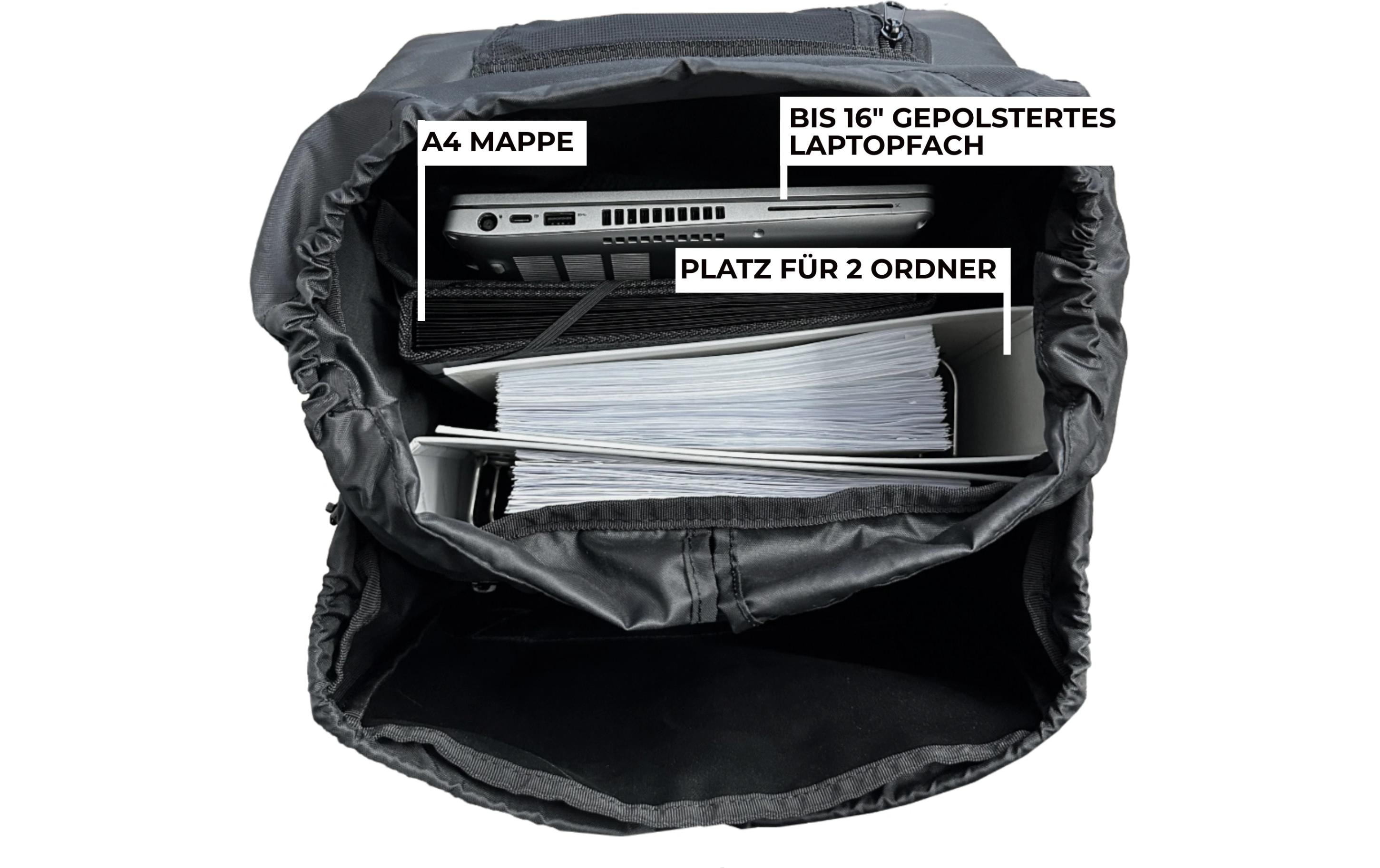 Racoon Rucksack Original 35 l, Schwarz