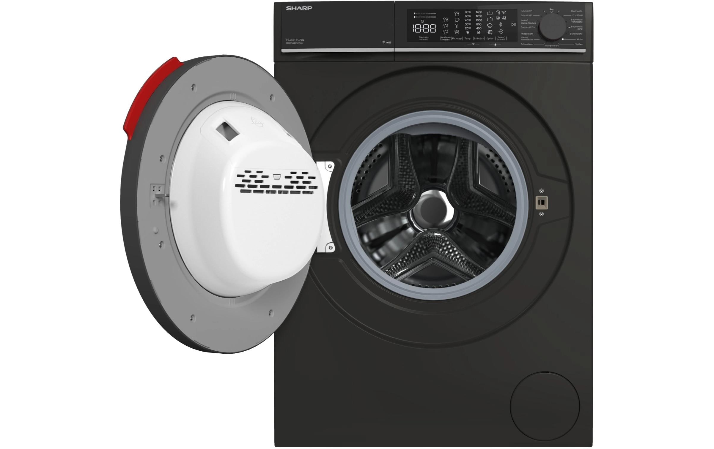 Sharp Waschmaschine ES-MNFL814 cmA-CH Links Sharp Waschmaschine ES-MNFL814 cmA-CH Links