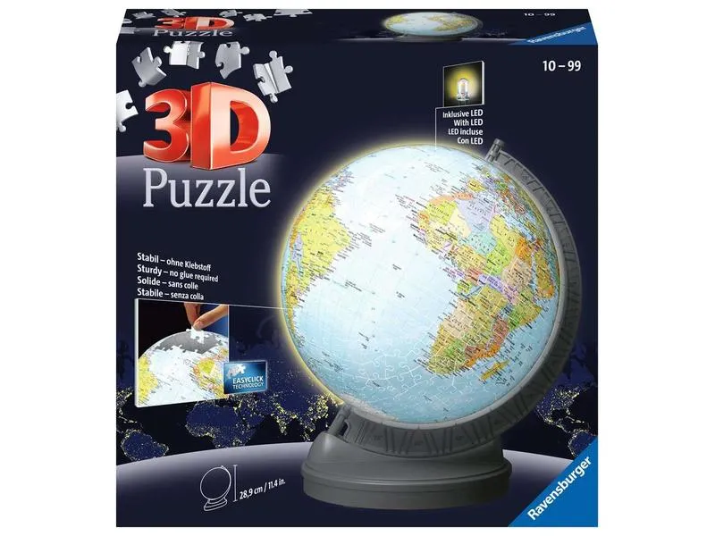 Ravensburger 3D Puzzle Globus mit Licht