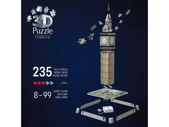 Ravensburger 3D Puzzle Iconics Big Ben with Light