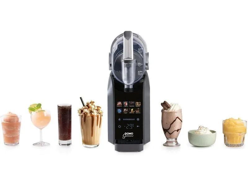 Domo Glacemaschine DO9308I 1.8 l, Schwarz/Silber